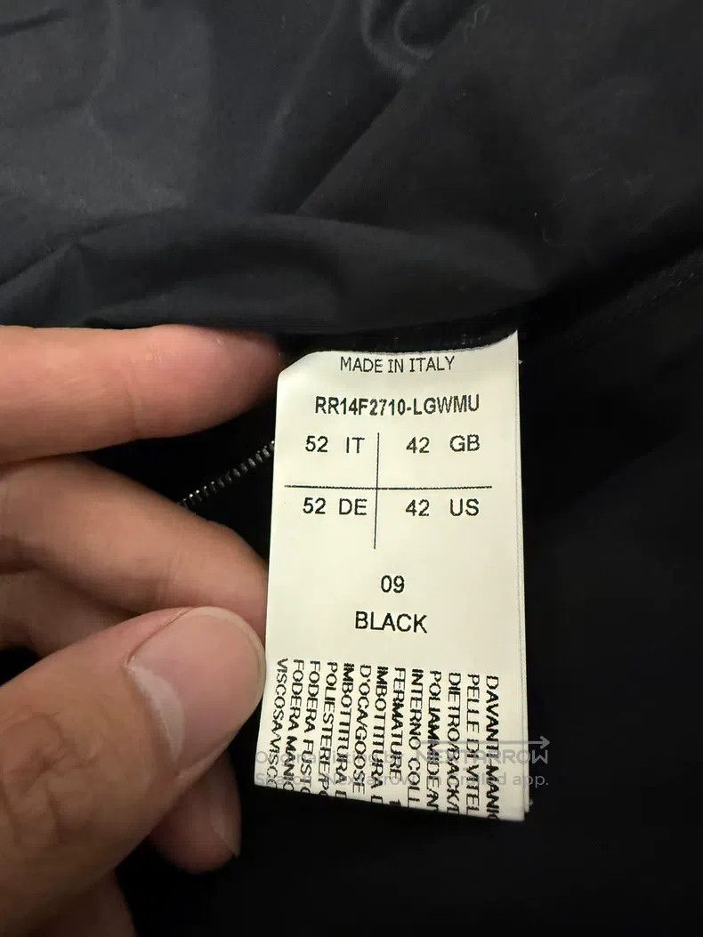 Rick Owens RICK OWENS Rare Goose Down Lined Patchwork Leather Jacket Size US L / EU 52-54 / 3 - 6 Thumbnail