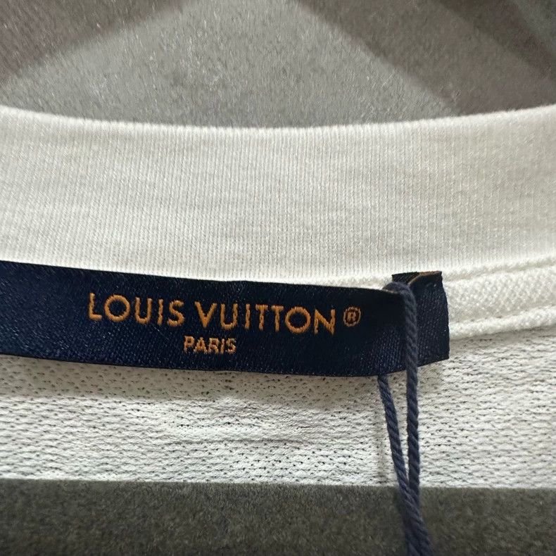 Louis Vuitton Louis Vuitton White plant flower embroidery short sleeve 25 Size US XL / EU 56 / 4 - 4 Thumbnail