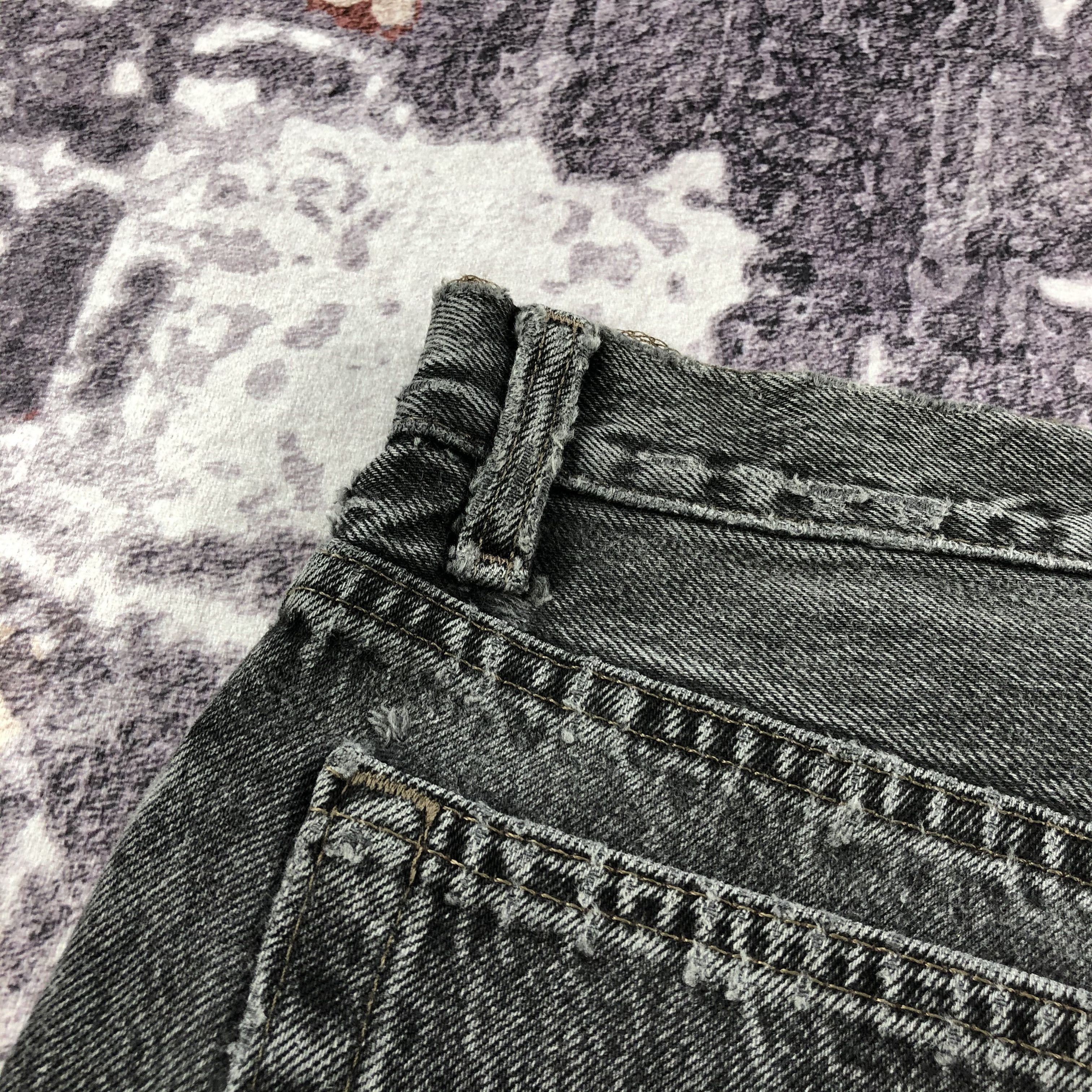 Levi's Vintage 90s Faded Black Levis 501 Jeans-JM2272 Size US 36 / EU 52 - 7 Thumbnail