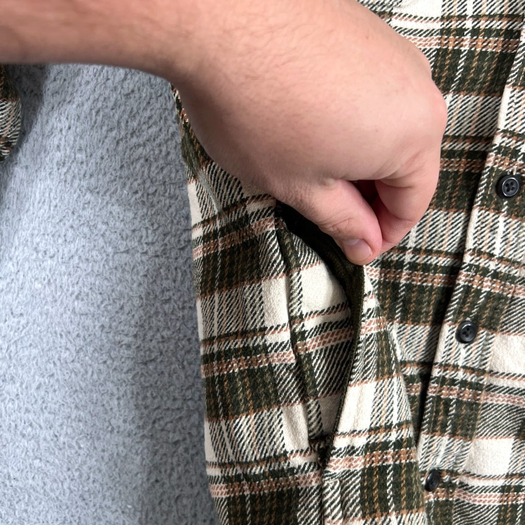 Orvis VINTAGE Orvis Men's Flannel Shirt XL Cotton Plaid Work Shacket Long Sleeve Button-Up Size US XL / EU 56 / 4 - 5 Thumbnail