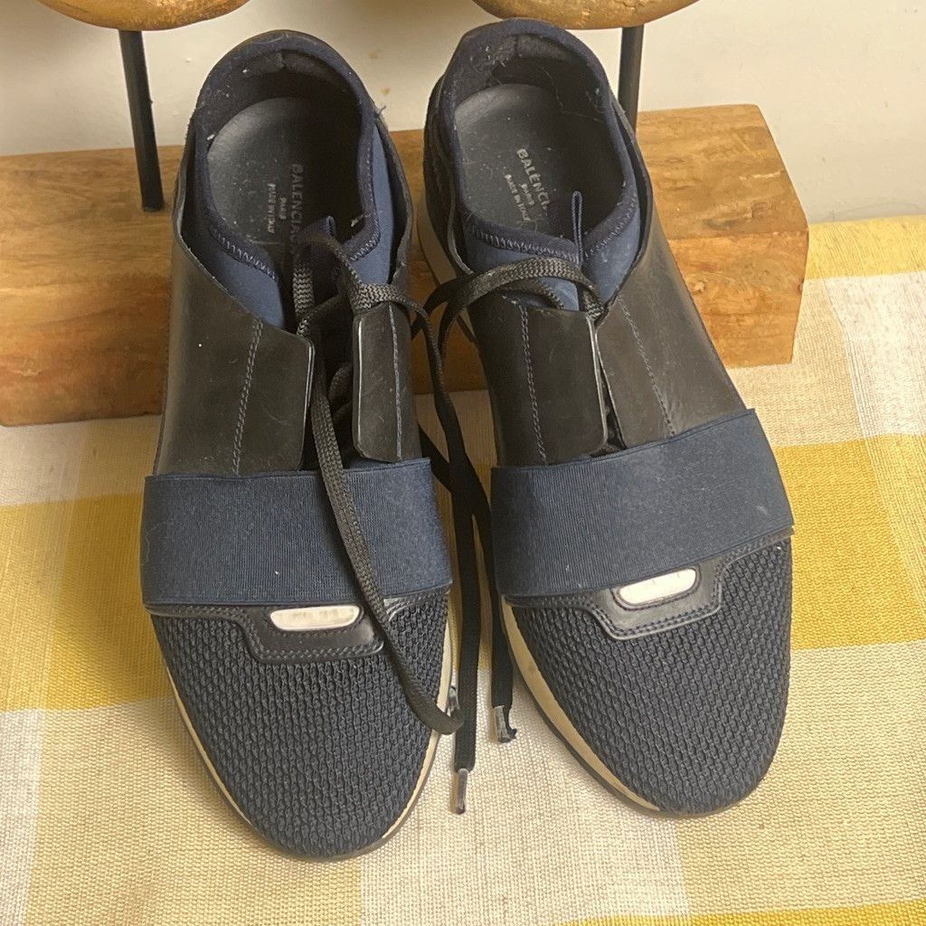 Balenciaga Balenciaga race leather trainer Size US 8 / IT 38 - 1 Thumbnail