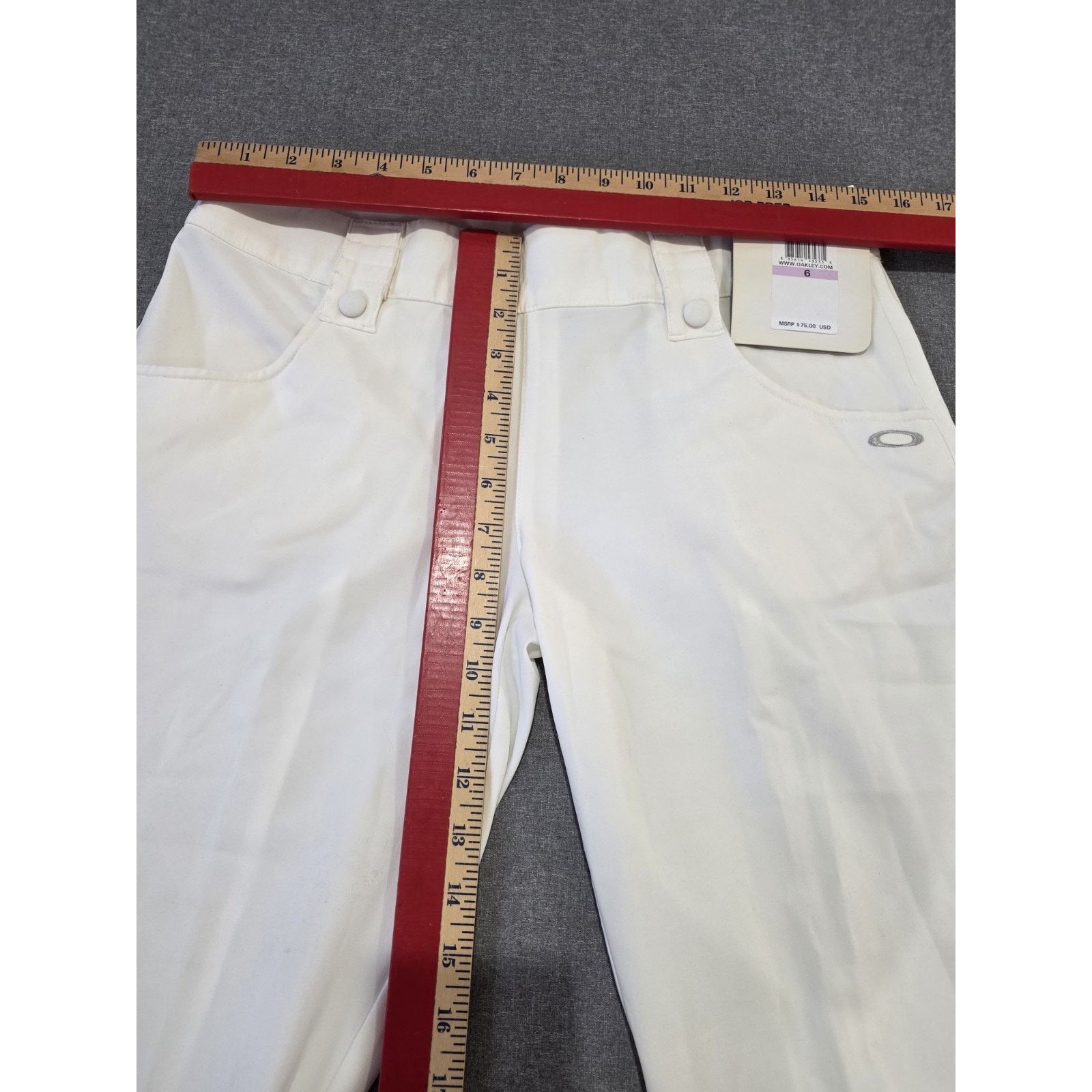 Oakley Womens 6 New NWT Golf Palm Capri Pants Pockets Long UPF 50 Size 28" / US 6 / IT 42 - 2 Thumbnail