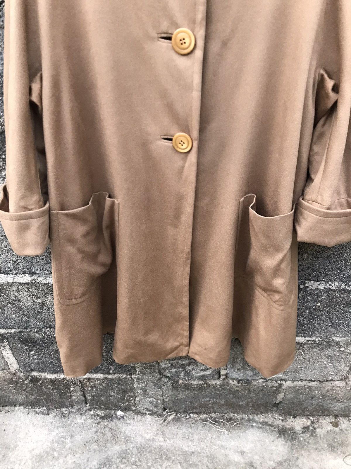 Autumn Cashmere × Hanae Mori ⚡️Hanae Mori Paris Button Cashmere Baggy Long Coat Size M / US 6-8 / IT 42-44 - 6 Thumbnail