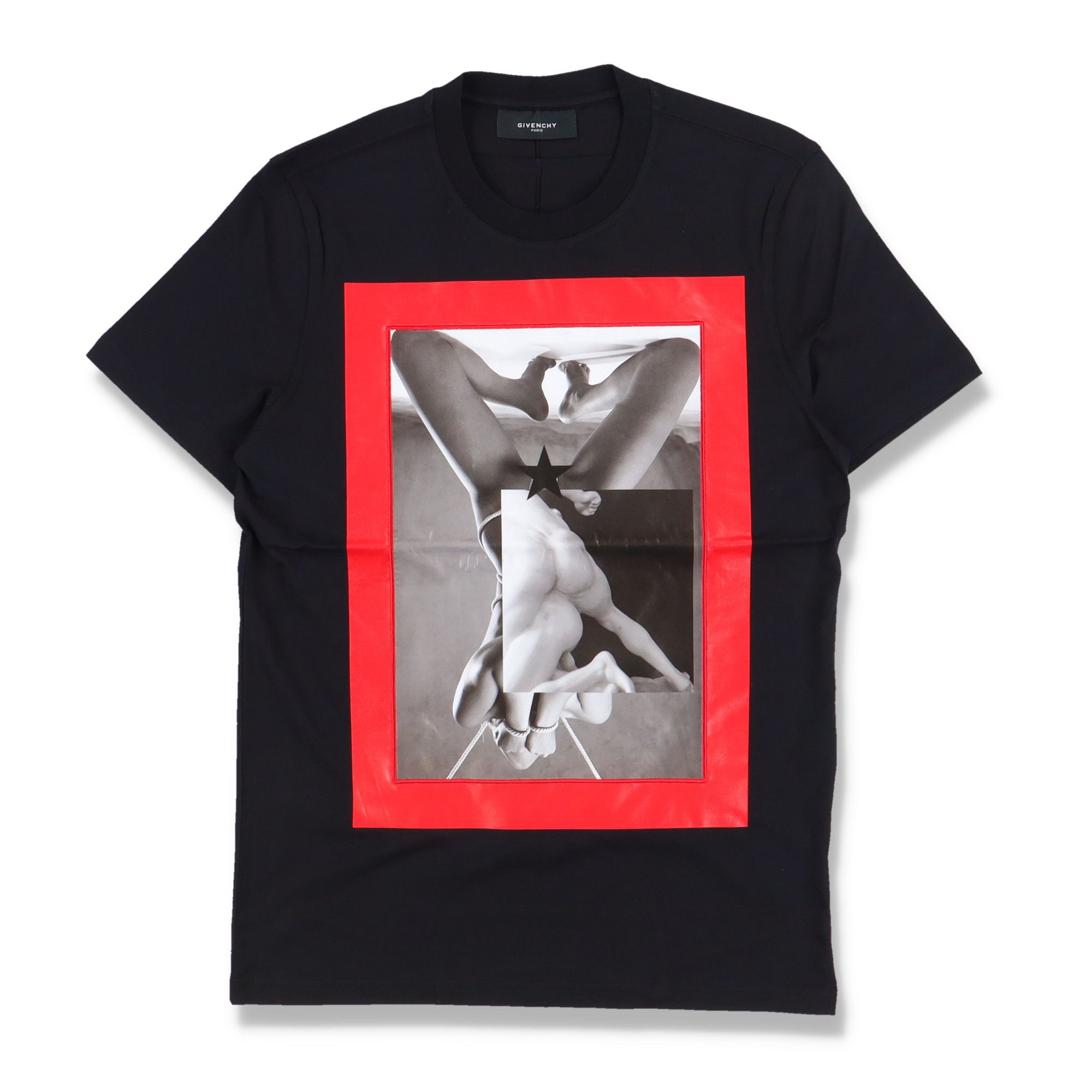 Givenchy Black Lambskin Frame Bondage Print T-Shirt Size US XS / EU 42 / 0 - 1 Thumbnail
