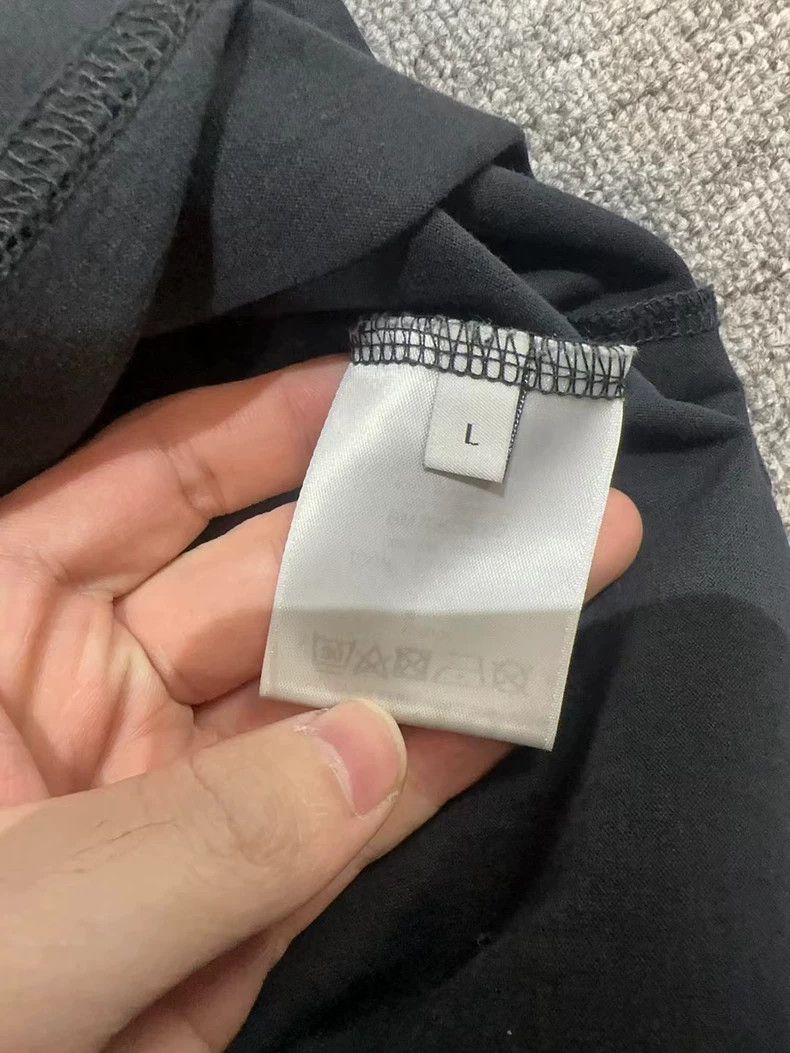 Givenchy Givenchy Black Destroyed Loho Short-sleeved Shirt Size US L / EU 52-54 / 3 - 5 Thumbnail