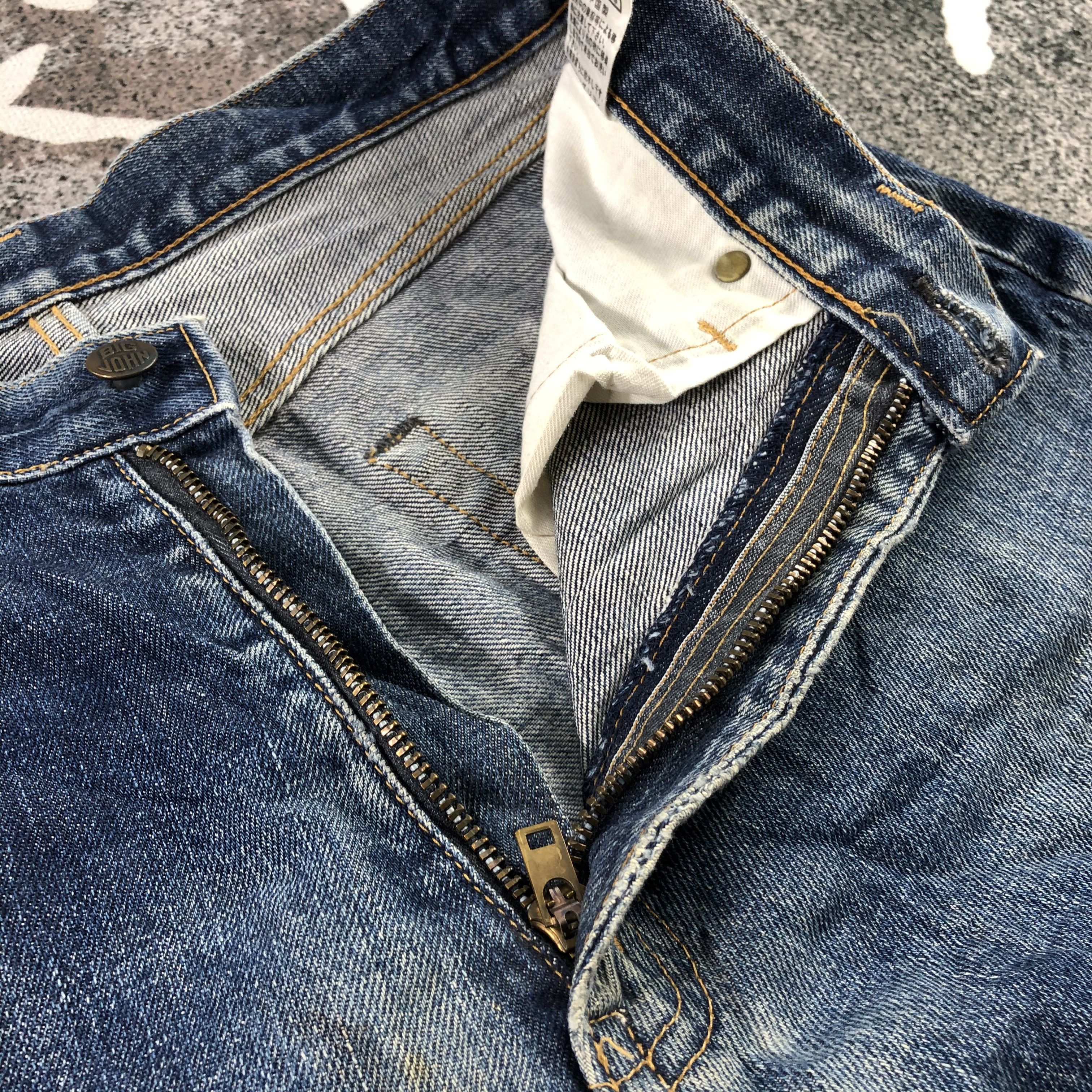 Big John Vintage Big John Faded Blue Denim KJ1452 Size US 30 / EU 46 - 9 Thumbnail