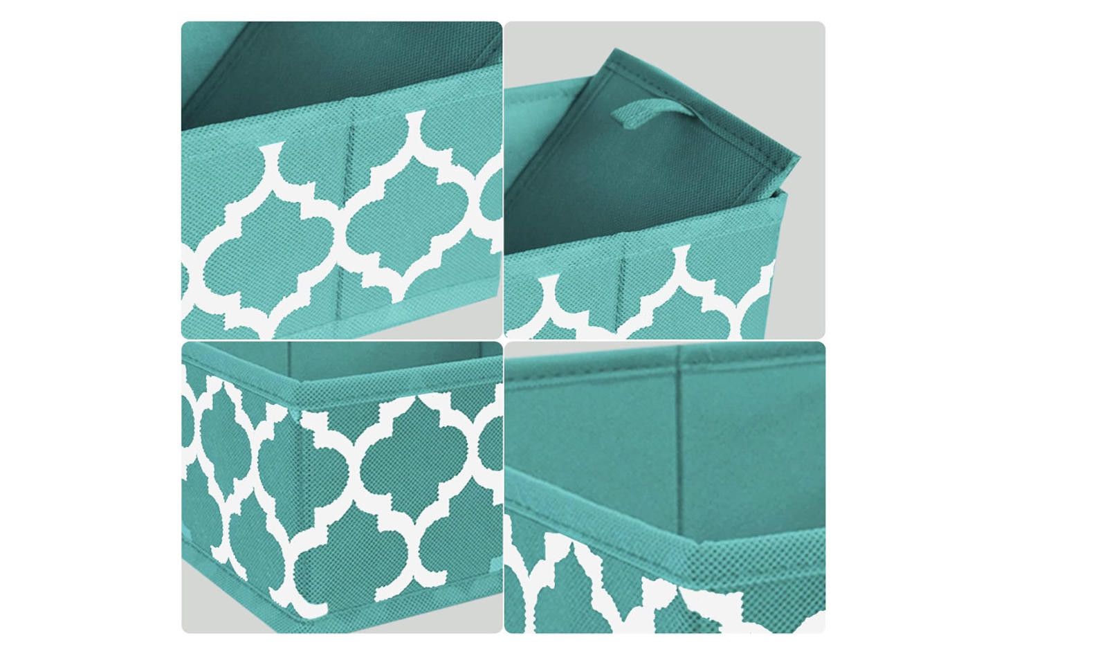 Designer Underwear Drawer Organizer Basket Bins Fabric Drawer Divider Size ONE SIZE - 5 Thumbnail