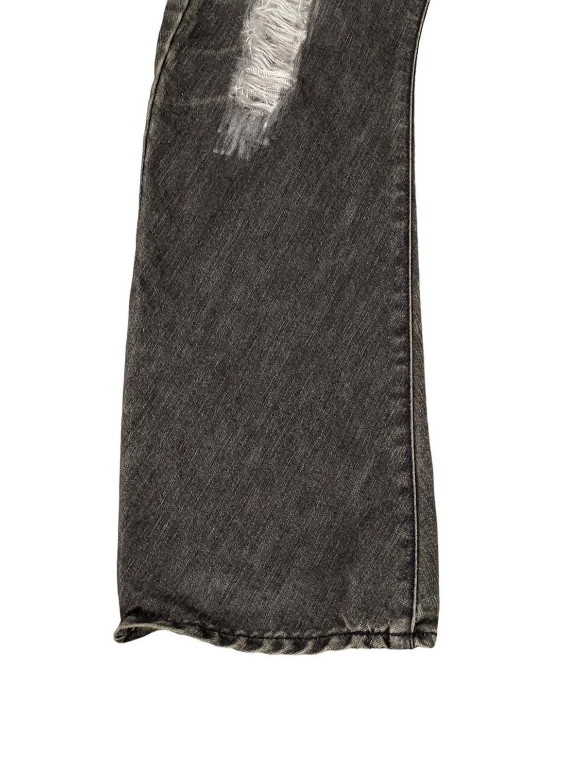 Japanese Brand Flare Jeans WJK Japan Curv Leg Distress Boot Cut 6🟦3 Size US 30 / EU 46 - 5 Thumbnail