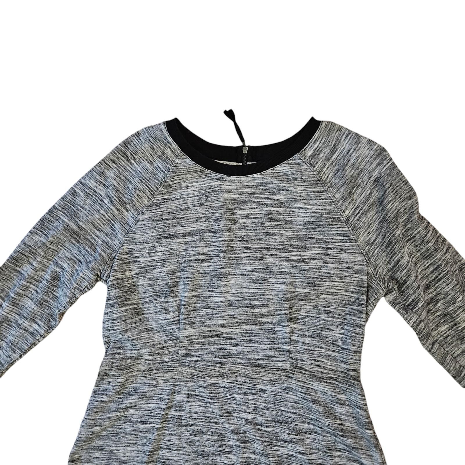 Designer Lou & Grey Women's Long Sleeve Marled Knit Dress, Size L Size L / US 10 / IT 46 - 3 Thumbnail
