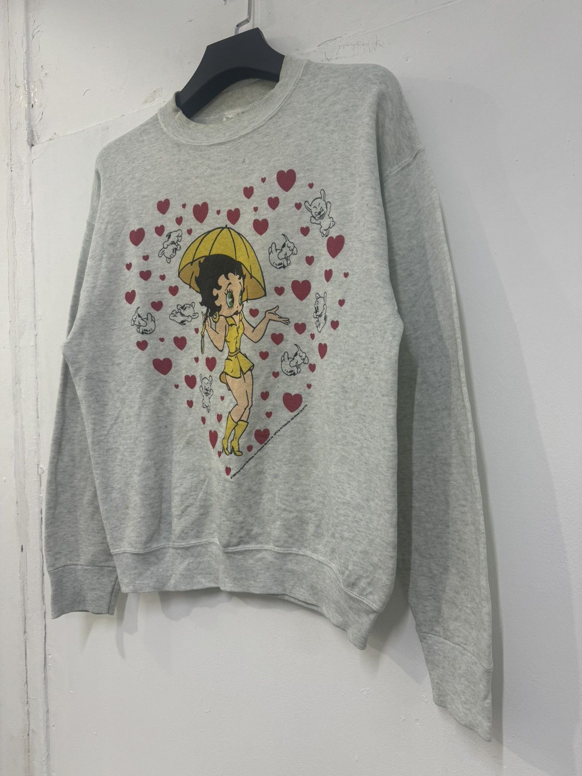 Vintage 💥VINTAGE BETTY BOOP 1993 MIRROR PRINTED SWEATSHIRT Size US L / EU 52-54 / 3 - 3 Thumbnail