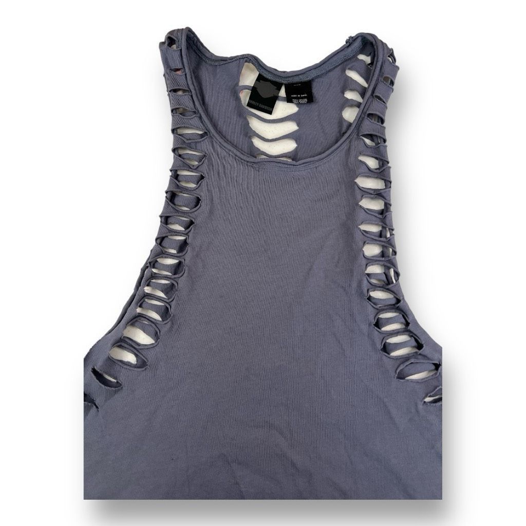 Harley Davidson Harley Davidson Cut Distressed Tank Top Size Extra Extra Lar Size XXL / US 16-18 / IT 52-54 - 4 Thumbnail