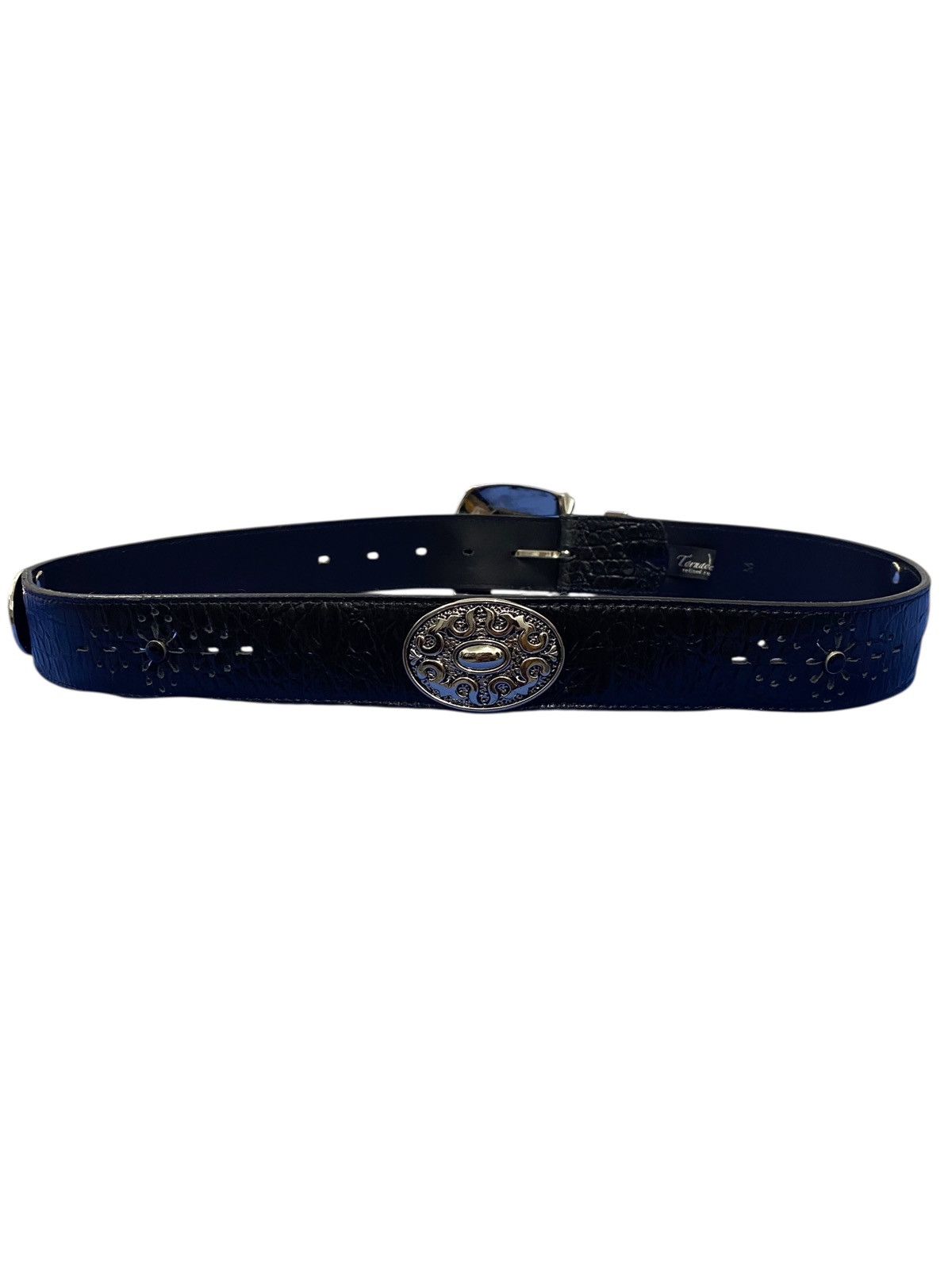 Tornado Mart Tordano Mart western style buckle with stud leather belt Size ONE SIZE - 7 Thumbnail