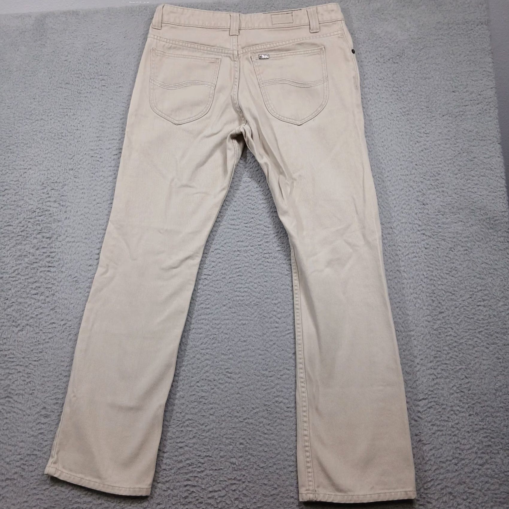 Lee Lee Men's 33 Tan 100% Cotton Straight Leg Pants Size US 33 - 3 Thumbnail