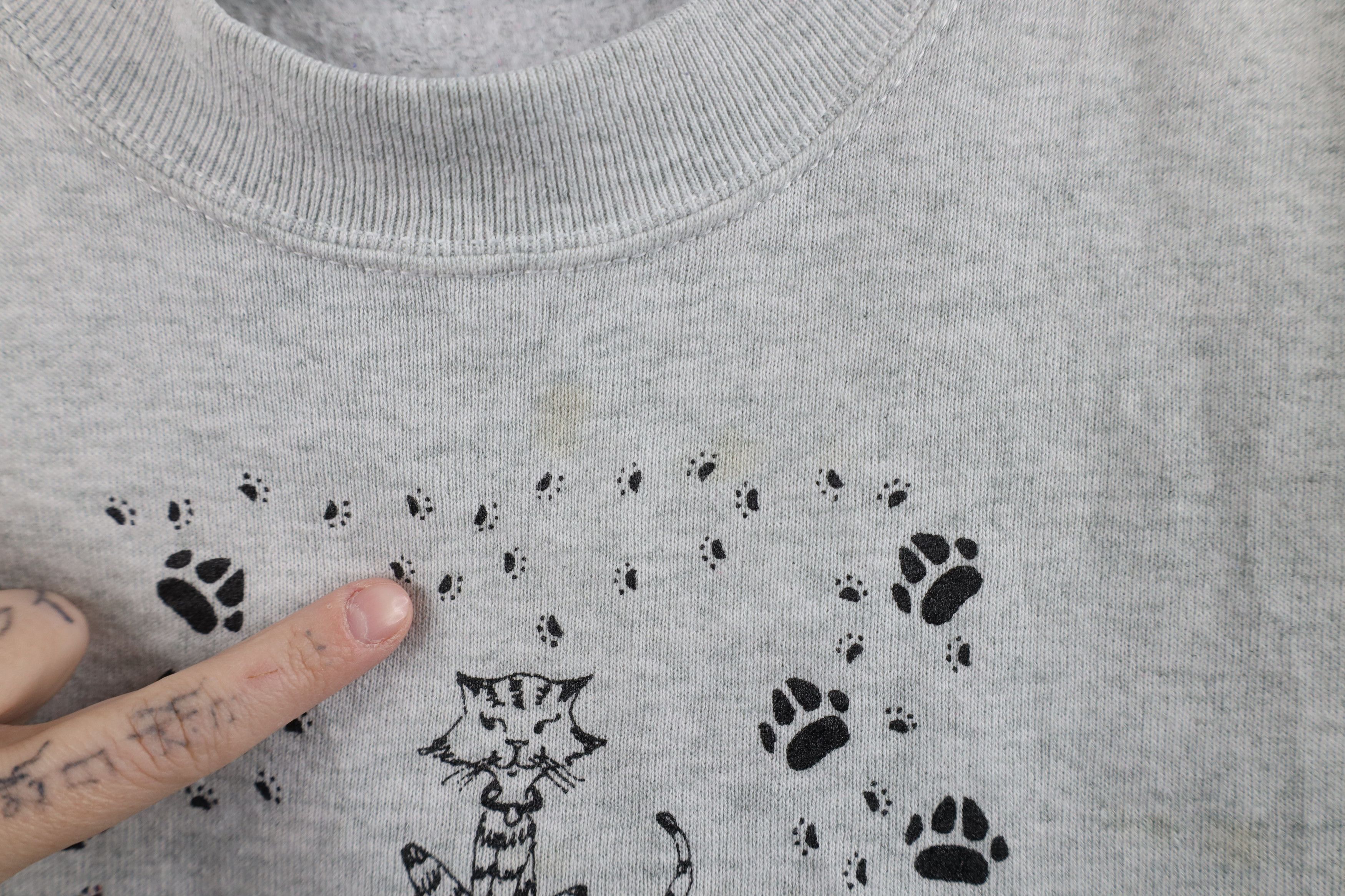 Vintage Vintage 90s Streetwear Humane Society Cat Dog Sweatshirt Size US XL / EU 56 / 4 - 5 Thumbnail