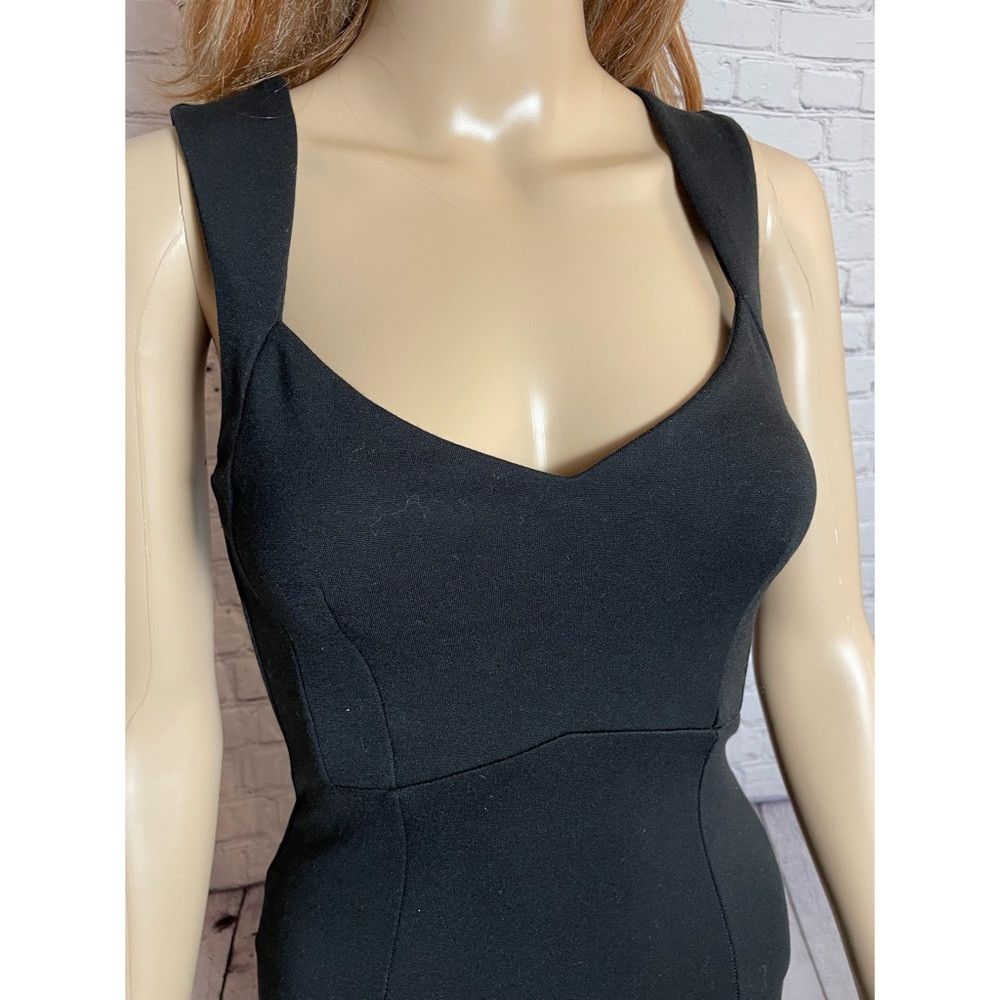 French Connection French Connection Knit Mini Black Sleeveless Dress Size 4 Size S / US 4 / IT 40 - 3 Thumbnail