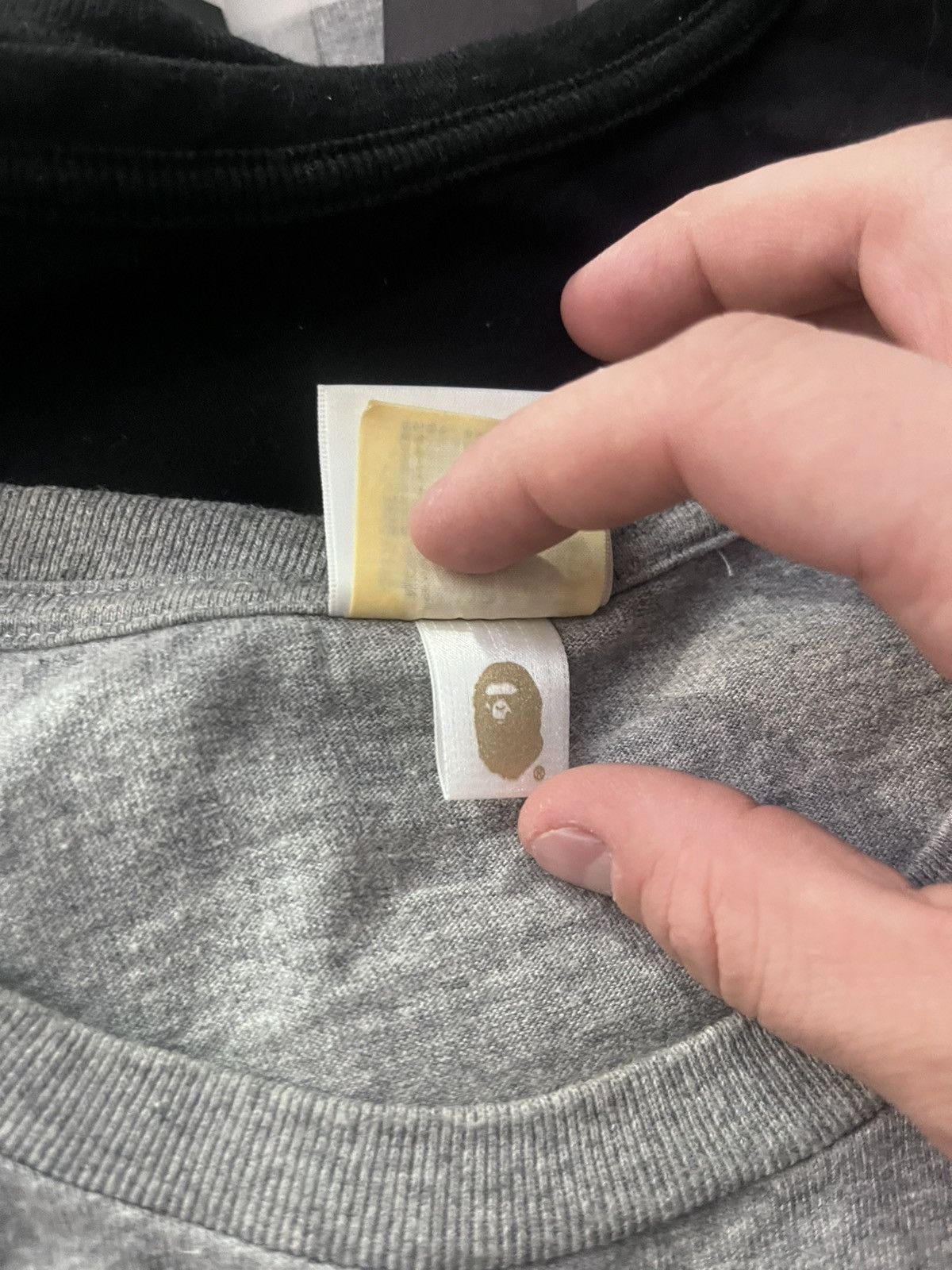 Bape GREY BIG APE BAPE TEE Size US L / EU 52-54 / 3 - 6 Thumbnail