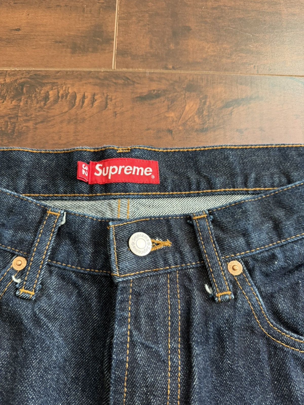 Supreme Supreme Baggy Selvedge Jean 'Rigid Indigo' Size US 32 / EU 48 - 2 Thumbnail