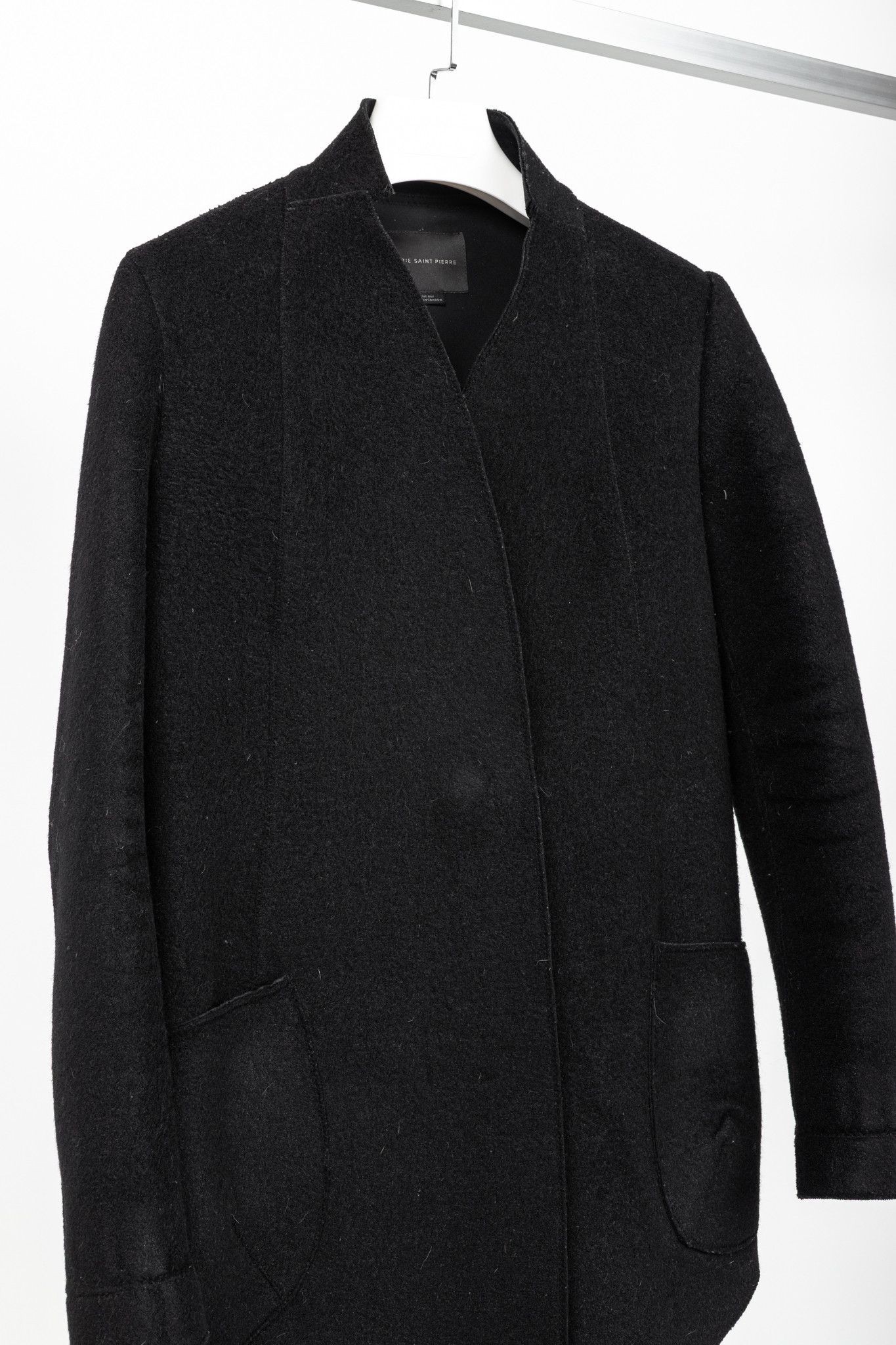 Other Marie Saint Pierre Black Boiled-Wool Blazer Size US S / EU 44-46 / 1 - 3 Thumbnail