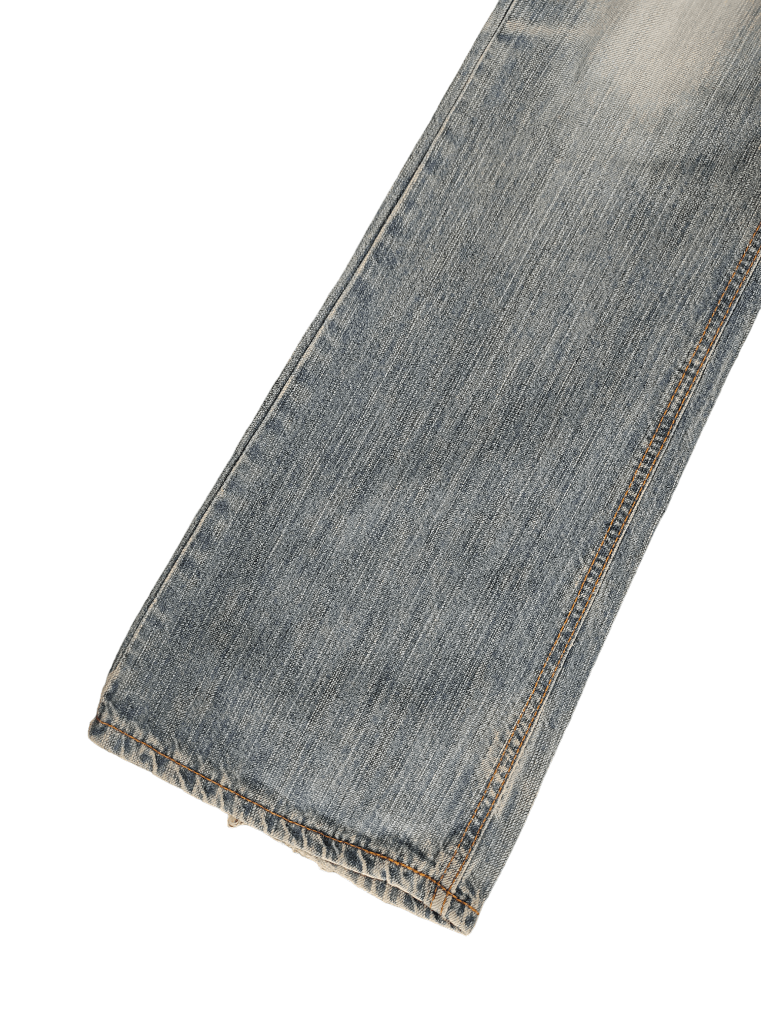 Edwin Flare Jeans Edwin XV Distress Faded Boot Cut Y2k Mudmax Size US 31 - 18 Thumbnail