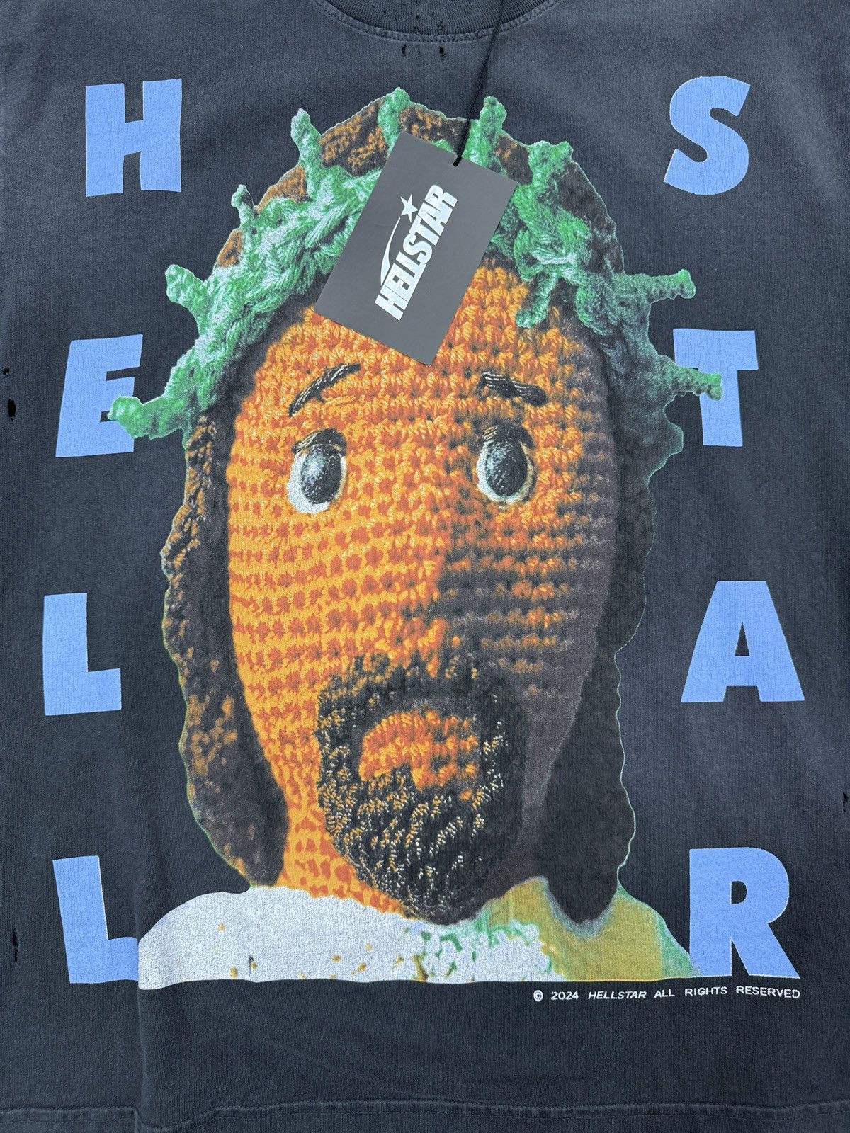 HELLSTAR Hellstar Crochet Jesus T-Shirt Size US M / EU 48-50 / 2 - 2 Thumbnail