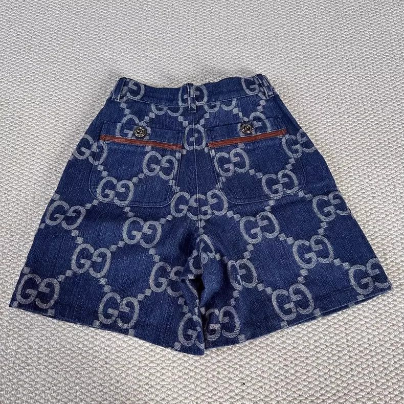 Gucci Gucci Double G full-print mid-waist casual shorts 2504-Next Size 24" / US 00 / IT 34 - 2 Thumbnail