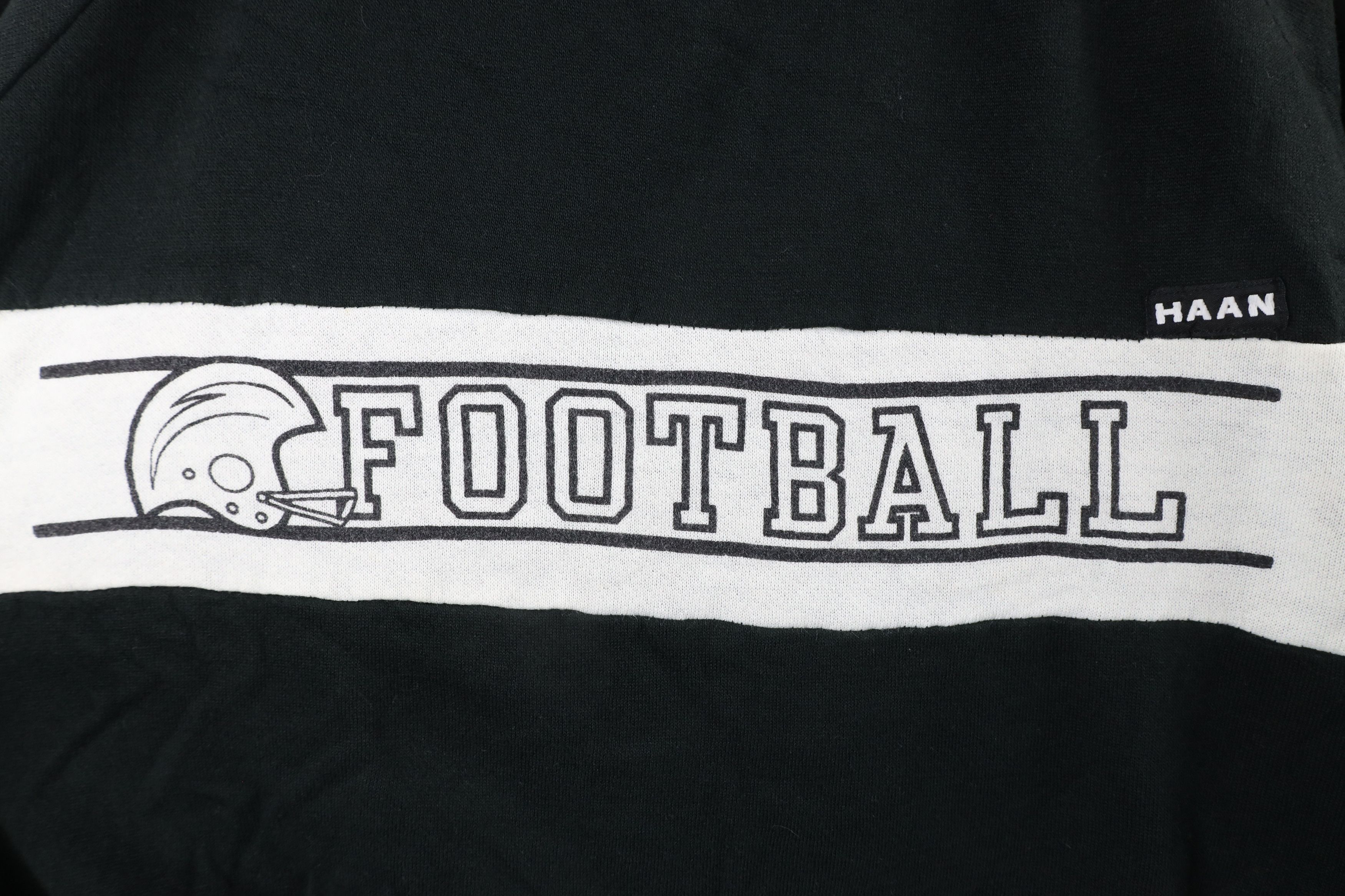 Vintage Vintage 80s 90s Streetwear Out Football Sweatshirt Black USA Size XXL / US 16-18 / IT 52-54 - 4 Thumbnail