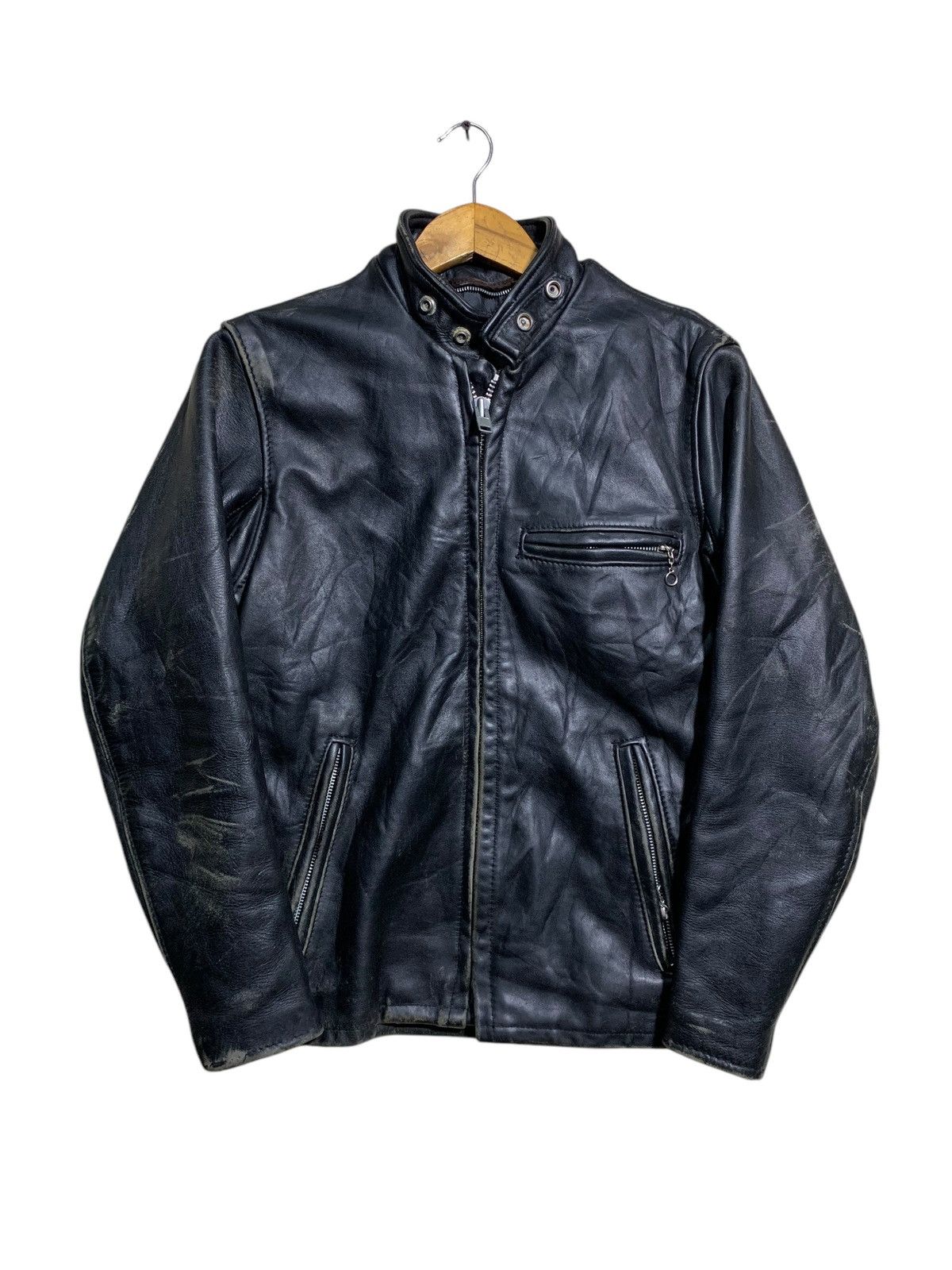 Schott 🔥SCHOTT LEATHER BIKERS JACKETS Size US S / EU 44-46 / 1 - 1 Thumbnail
