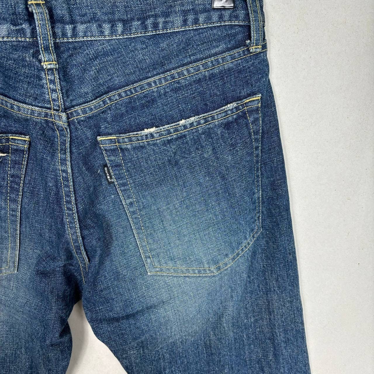 Beams Plus BEAMS Distressed Selvedge Denim Jeans Made in Japan Size US 32 / EU 48 - 8 Thumbnail