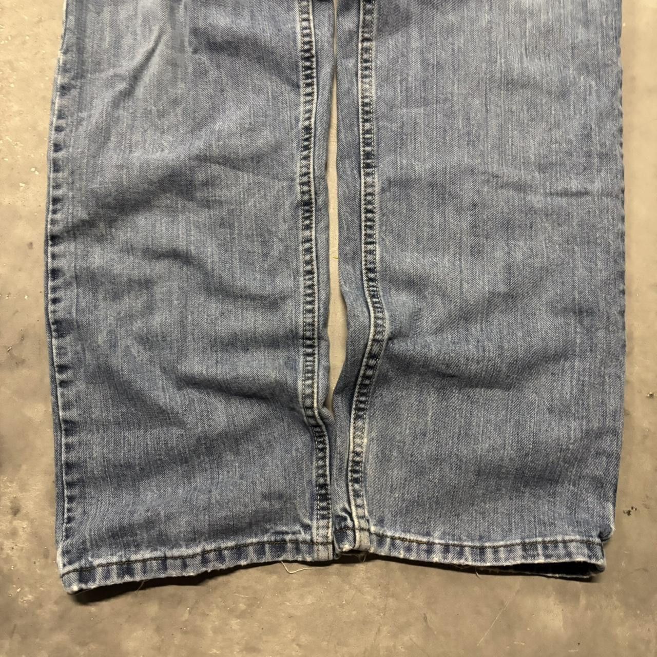 Japanese Brand × Vintage Crazy Vintage Y2K/2000s Baggy Medium Wash Denim Jeans! Size US 36 / EU 52 - 6 Thumbnail