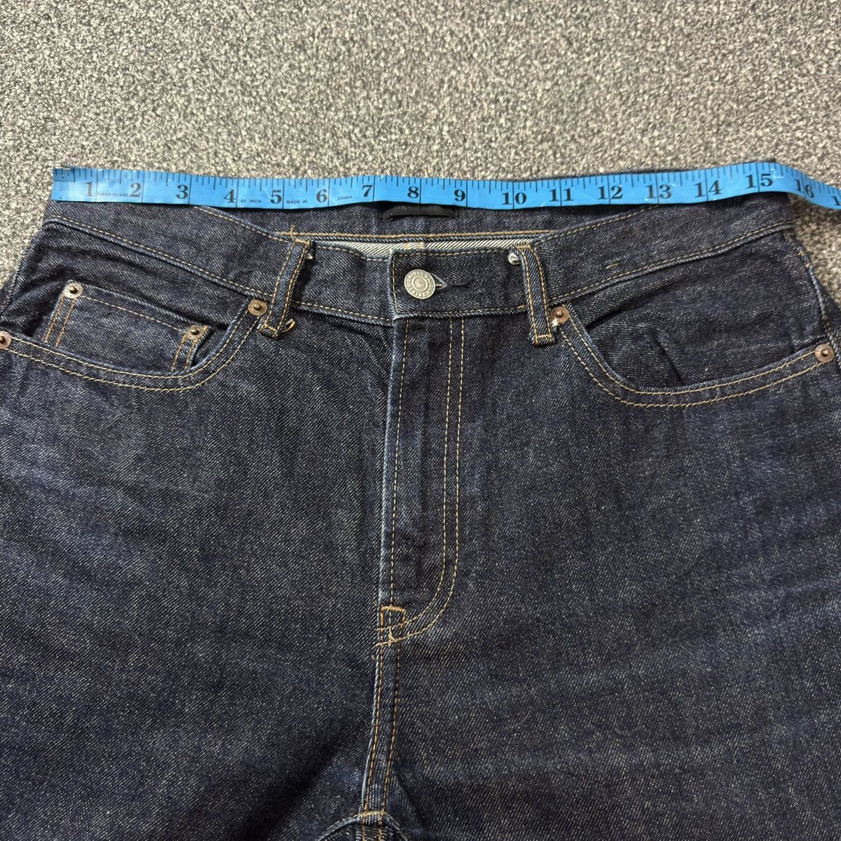 Undercover × Uniqlo 🔥🇯🇵 Japanese Raw Denim Uniqlo Indigo Selvedge Archive Jeans Size US 31 - 17 Thumbnail