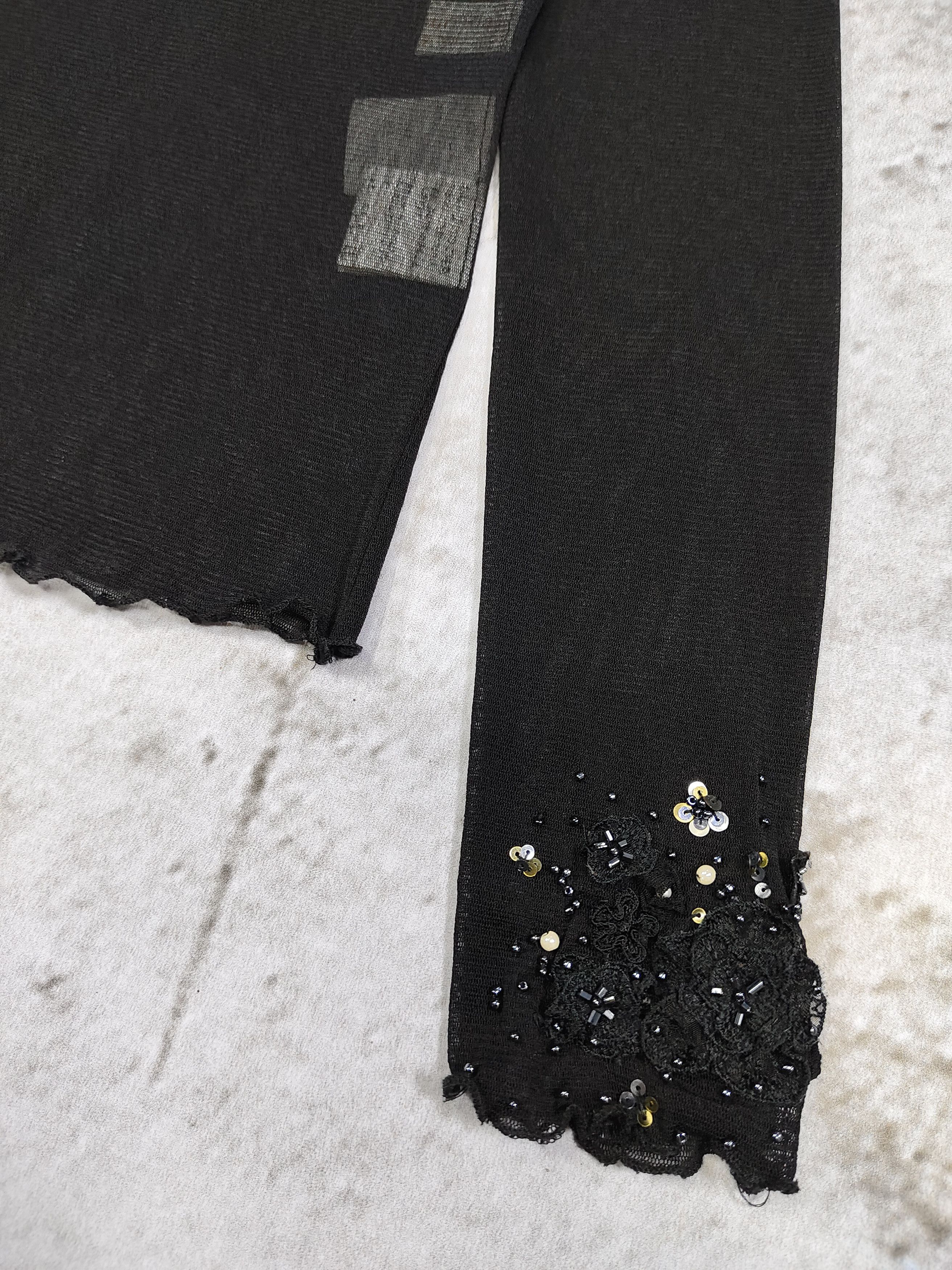 Japanese Brand Via Faburrica🇯🇵Gothic Fairy Grunge Sheer Beaded Cuff Size M / US 6-8 / IT 42-44 - 7 Thumbnail