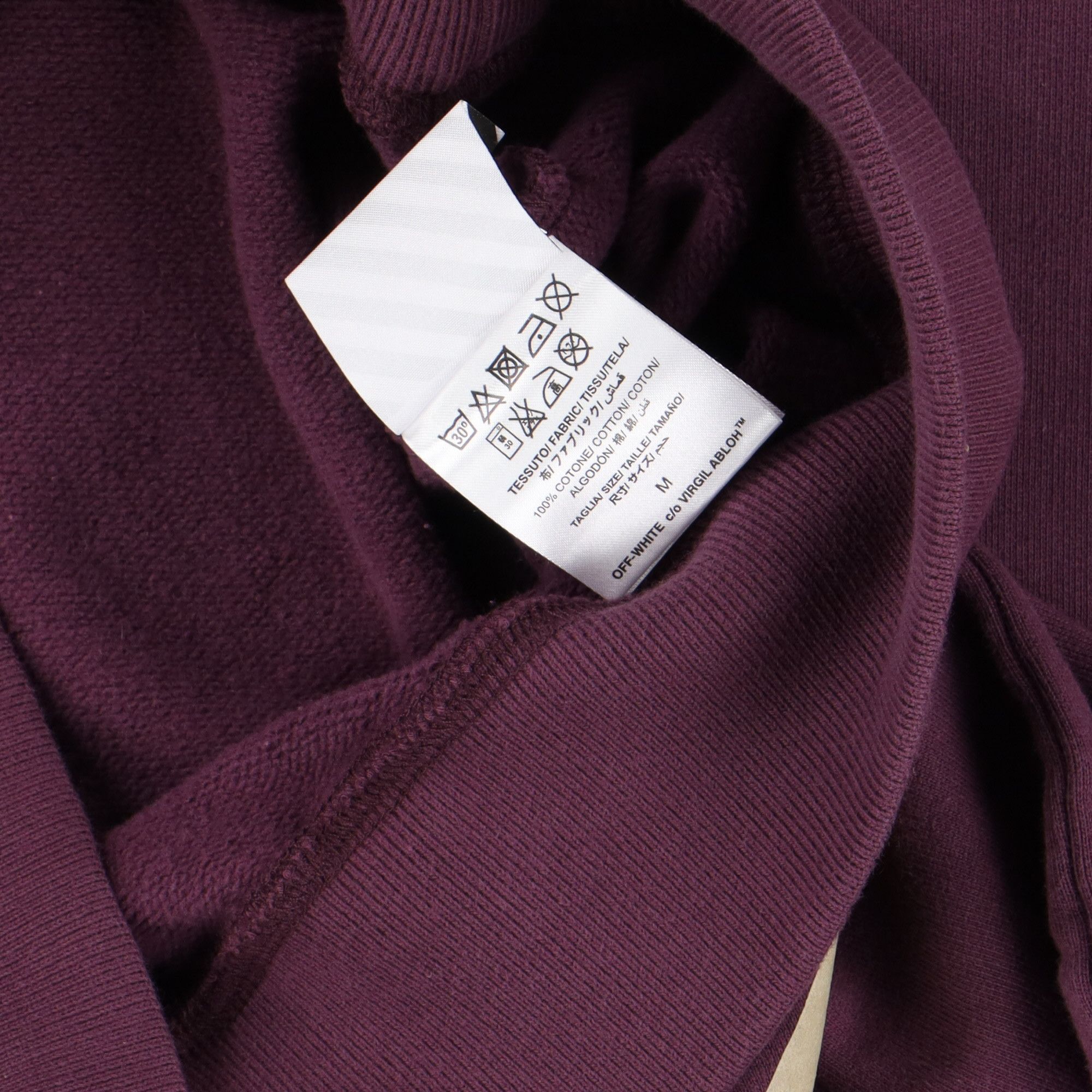 Off-White Purple Tape Arrows Logo Sweatshirt Size US M / EU 48-50 / 2 - 7 Thumbnail
