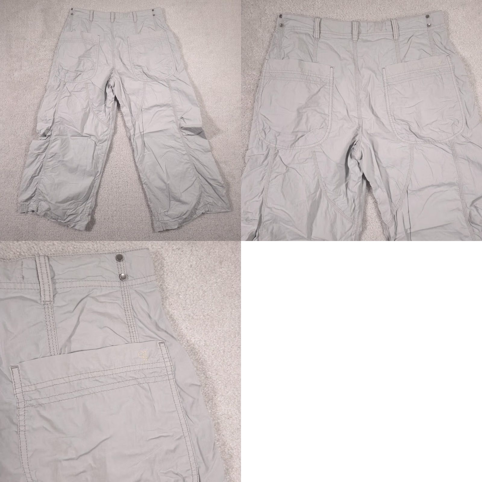Vintage Pilcro Capri Pants Womens 29 Gray Twill Relaxed Lightweight Pockets Casual Size 29" - 9 Thumbnail
