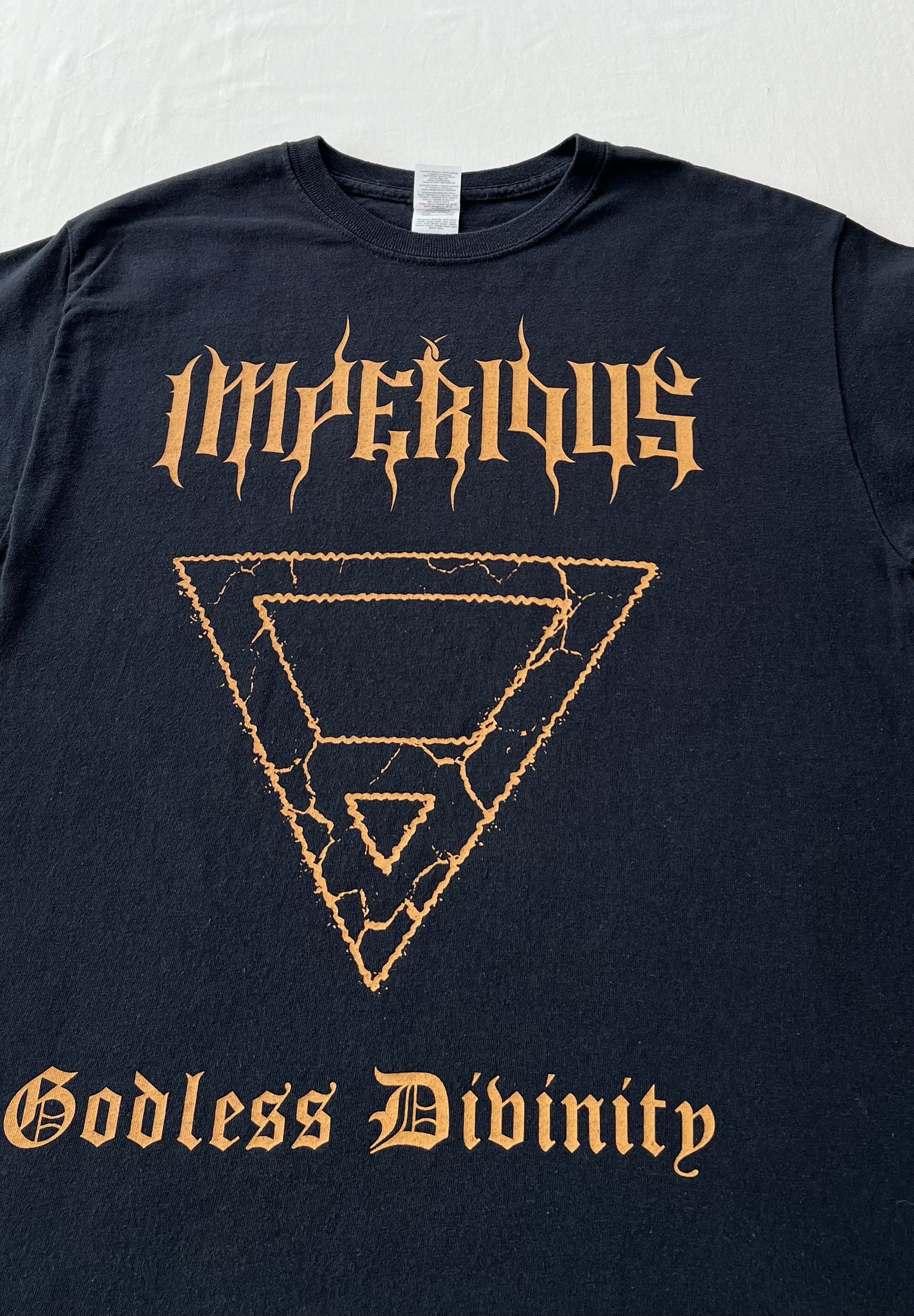 Band Tees Vintage 2000s Imperious Godless Divinity Death Metal T-shirt Size US M / EU 48-50 / 2 - 3 Thumbnail