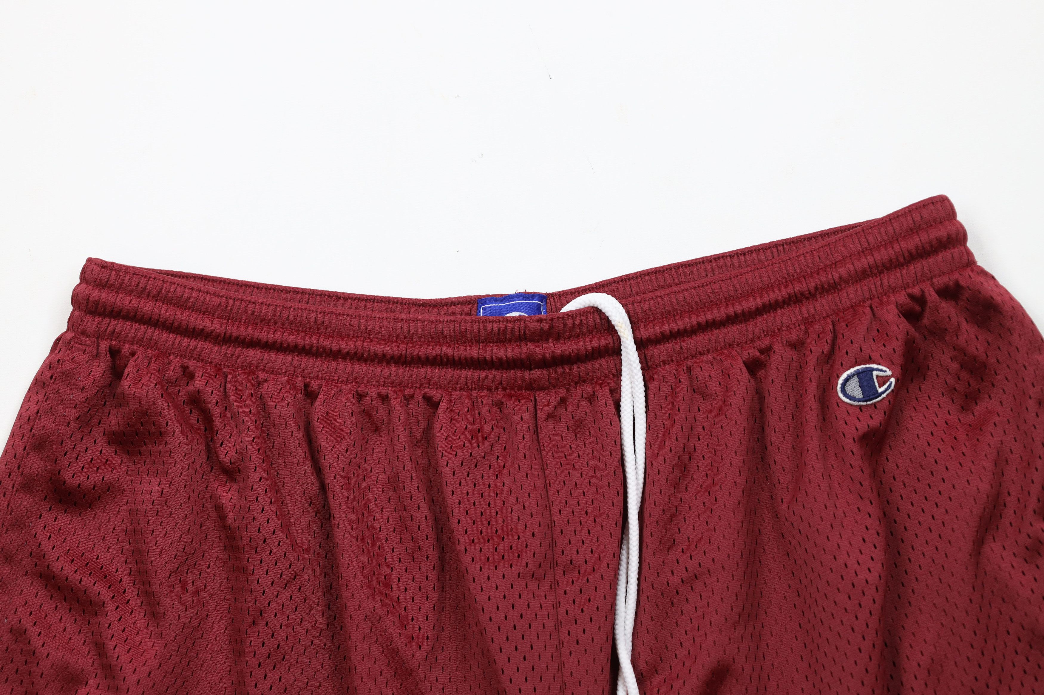 Champion Vintage Champion Mesh Gym Basketball Shorts Red Polyester Size US 38 / EU 54 - 2 Thumbnail
