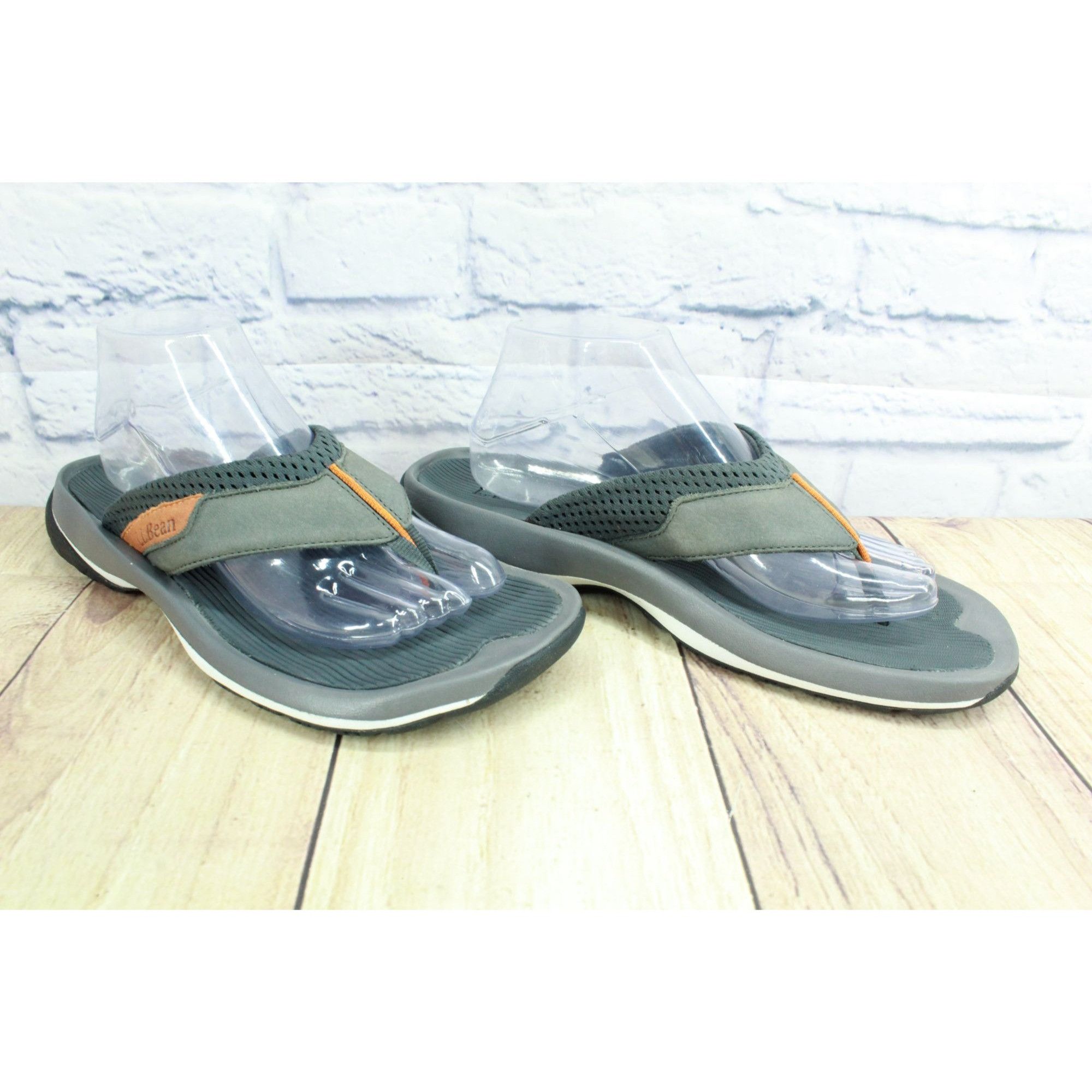 L.L. Bean LL Bean Swift River Gray Suede Flip-Flops Men's Size 9 M Size US 9 / EU 42 - 3 Thumbnail