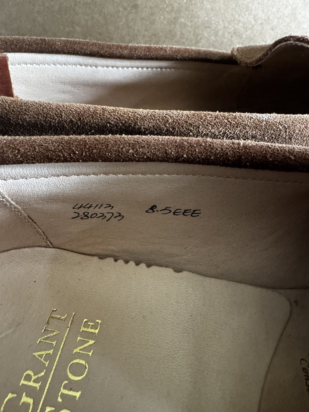 Grant Stone Traveler Penny Loafer Bourbon Suede 8.5us Eee in Beige, Men's — image 3 of 6