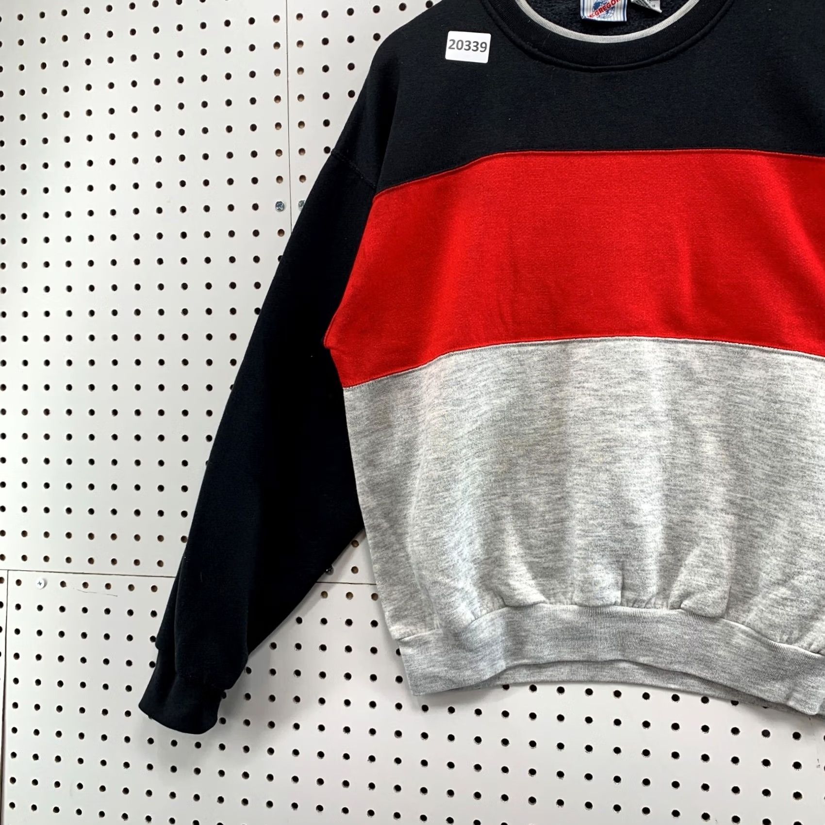 McGregor Vintage McGregor Striped Crewneck Sweatshirt - Large Black, Red, 23.5x26 - Mens Size US S / EU 44-46 / 1 - 6 Thumbnail