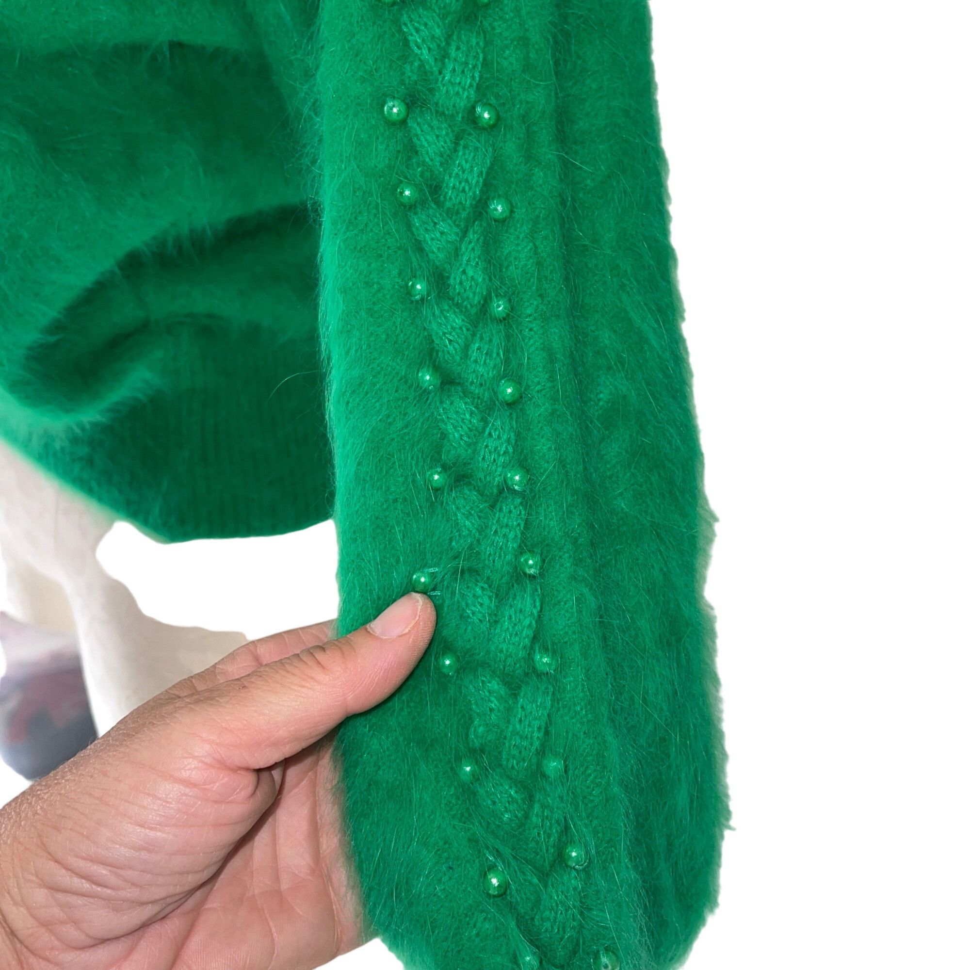 Vintage Vintage Womens Sweater Size Medium Green Size M / US 6-8 / IT 42-44 - 8 Thumbnail