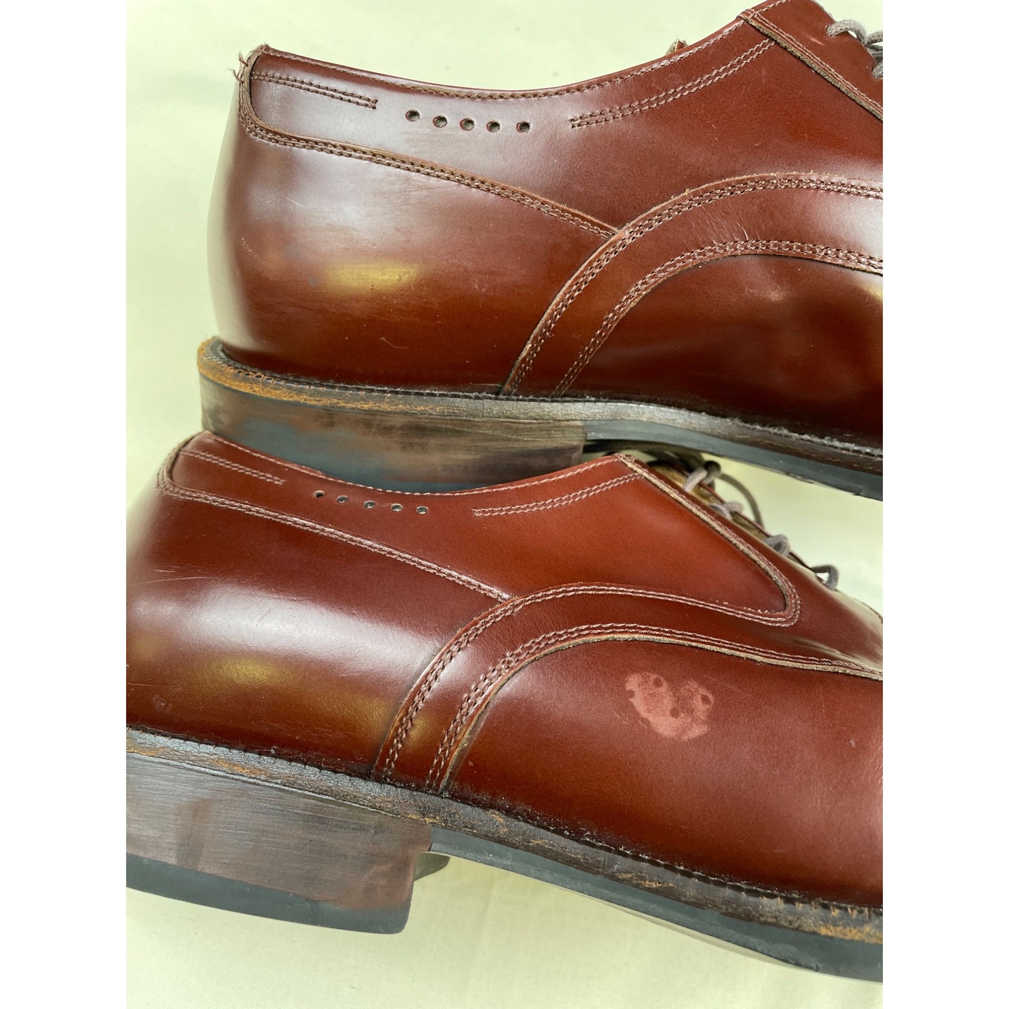 Johnston & Murphy Johnston & Murphy Men's Brown Leather Shoes/ Oxford Lace up Size US 10.5 / EU 43-44 - 9 Thumbnail