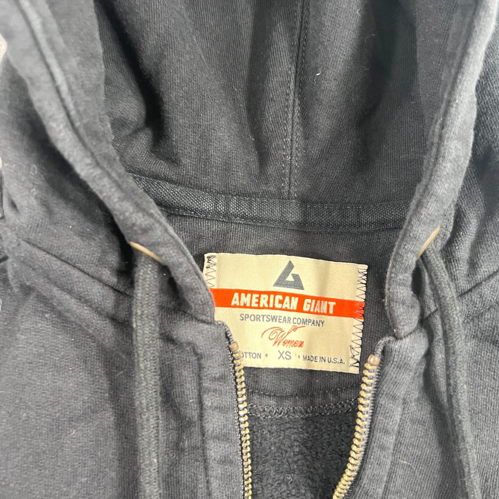 Vintage American Giant Hoodie Womens XS Full Zip Blue Activewear Heavyweight USA Size XS / US 0-2 / IT 36-38 - 3 Thumbnail