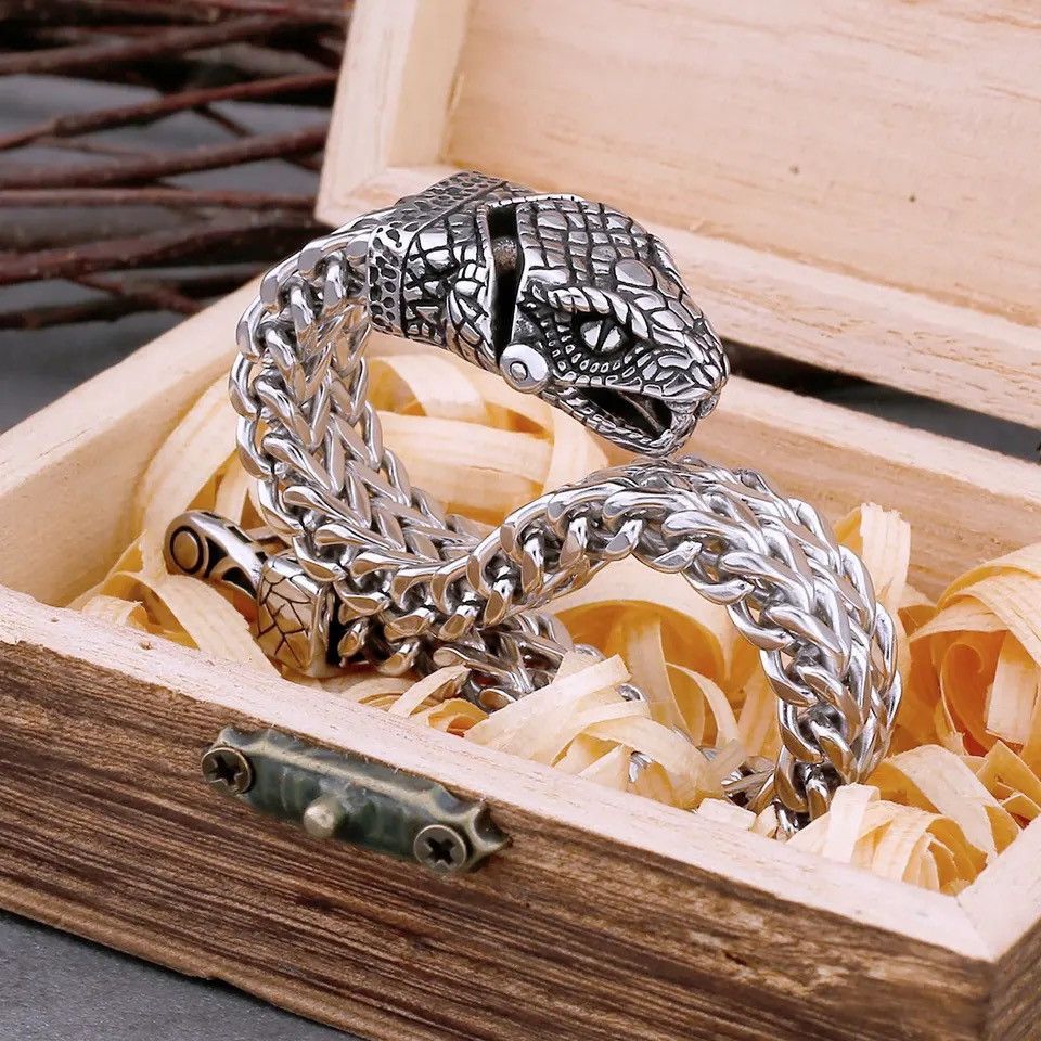 Jewelry × Vintage Dominant Snake Head Bracelet Size ONE SIZE - 2 Thumbnail