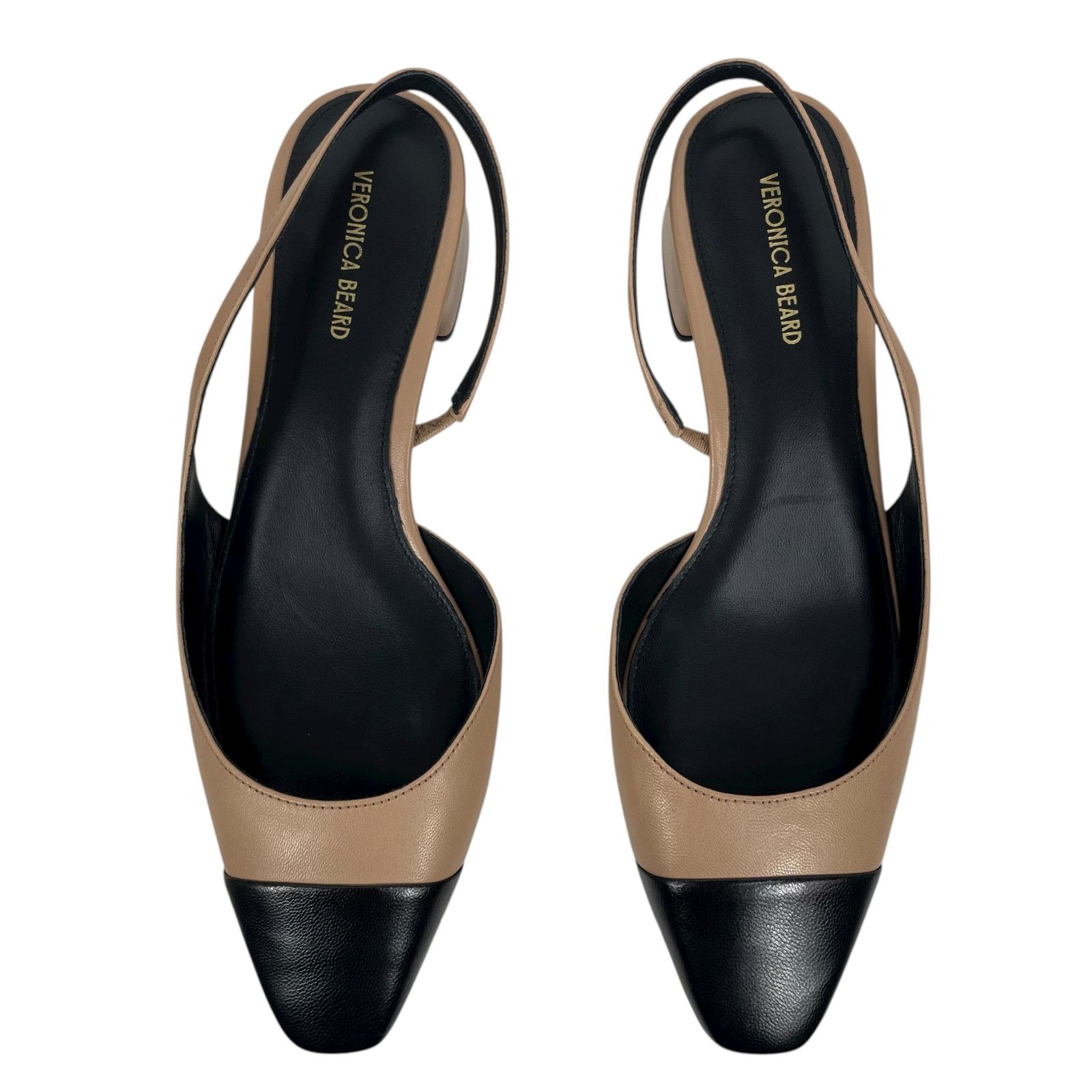 Veronica Beard Veronica Beard Cecile Leather Cap Toe Slingback Pump 9.5M Size US 9.5 / IT 39.5 - 4 Thumbnail