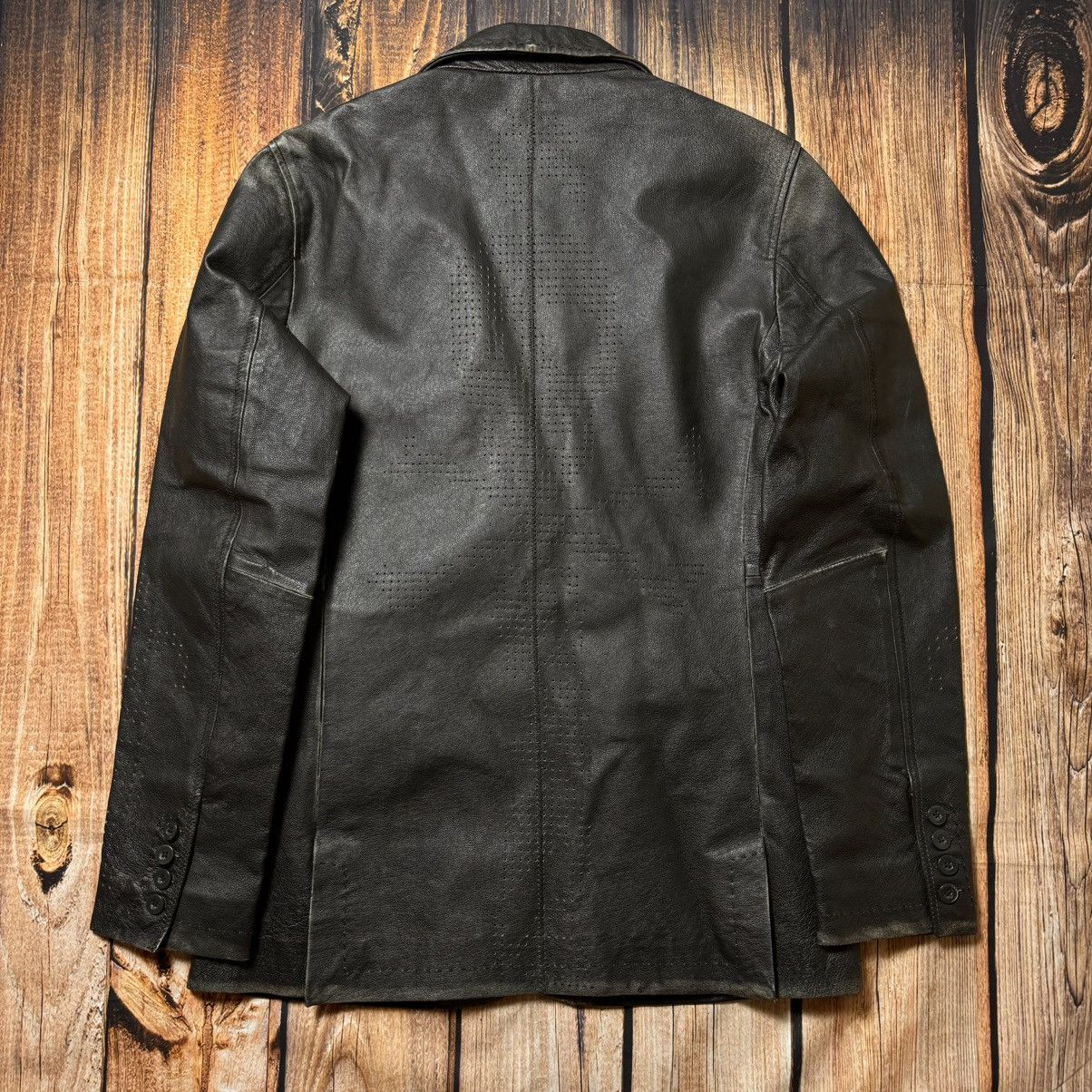 Japanese Brand × Vintage Leather jacket punk style skeleton 💀 tie dye Size US S / EU 44-46 / 1 - 9 Thumbnail
