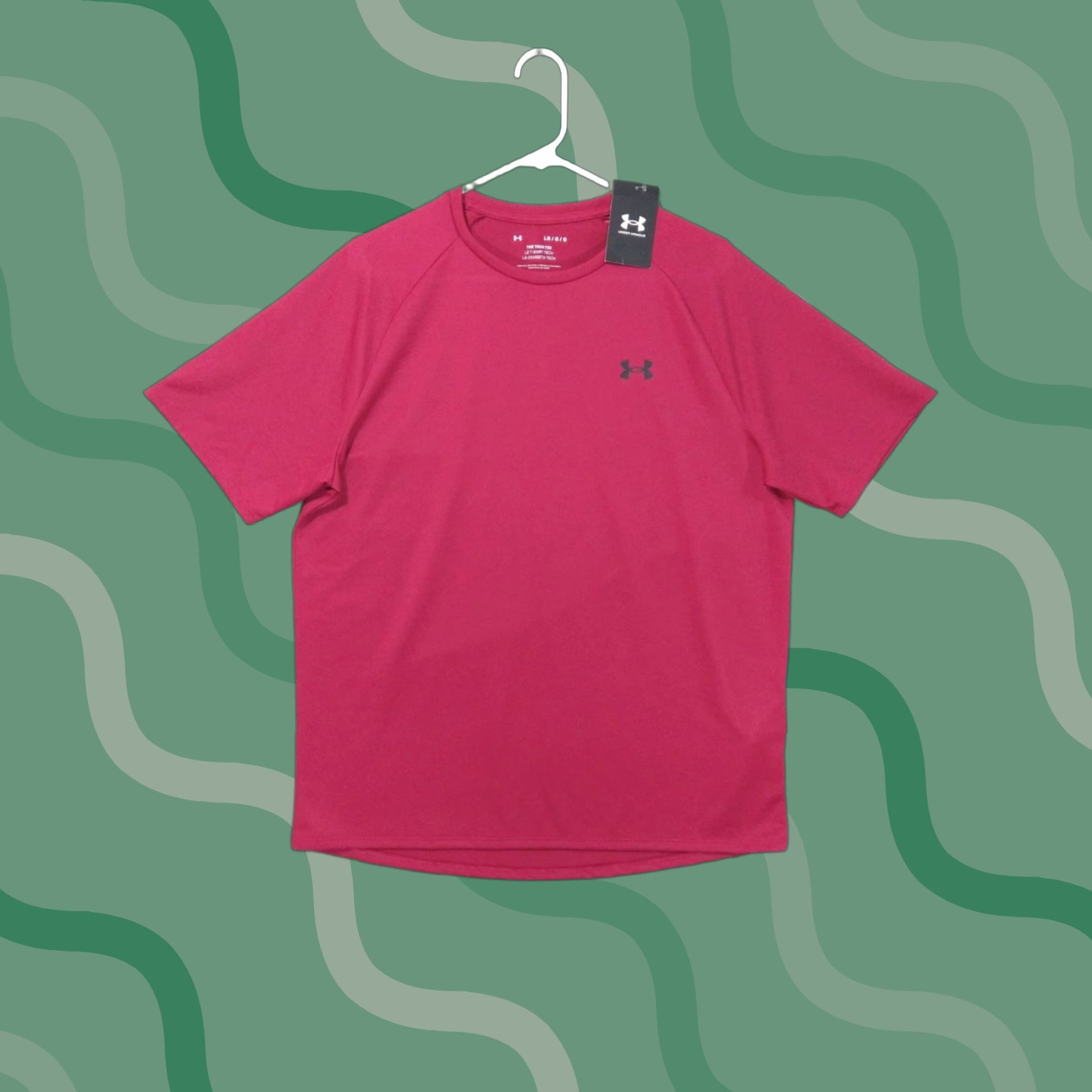 Under Armour Under Armour Shirt Mens Large Red Tech Tee 2.0 Short Sleeve Loose Crew Neck Size US L / EU 52-54 / 3 - 1 Thumbnail