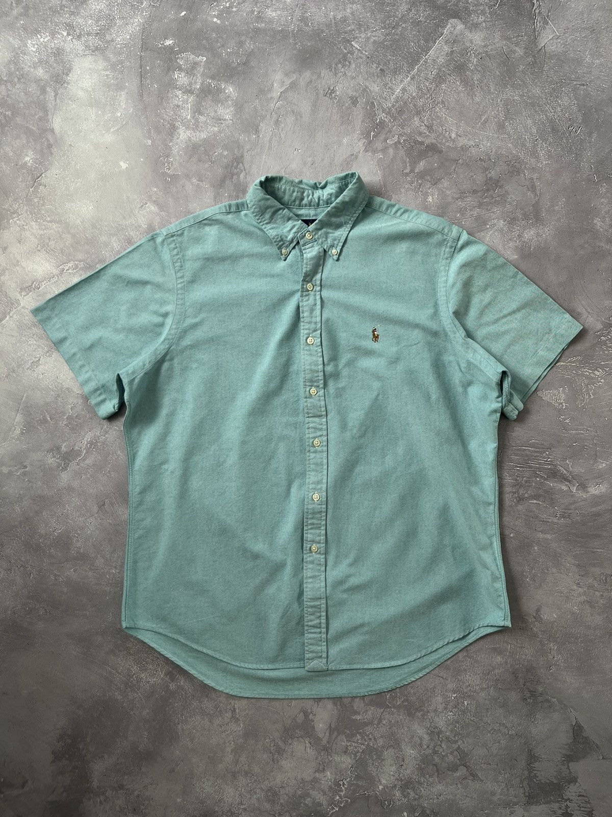 Polo Ralph Lauren Polo Ralph Lauren Short Sleeve Shirt Button Up Green Size XL Size US XL / EU 56 / 4 - 1 Thumbnail