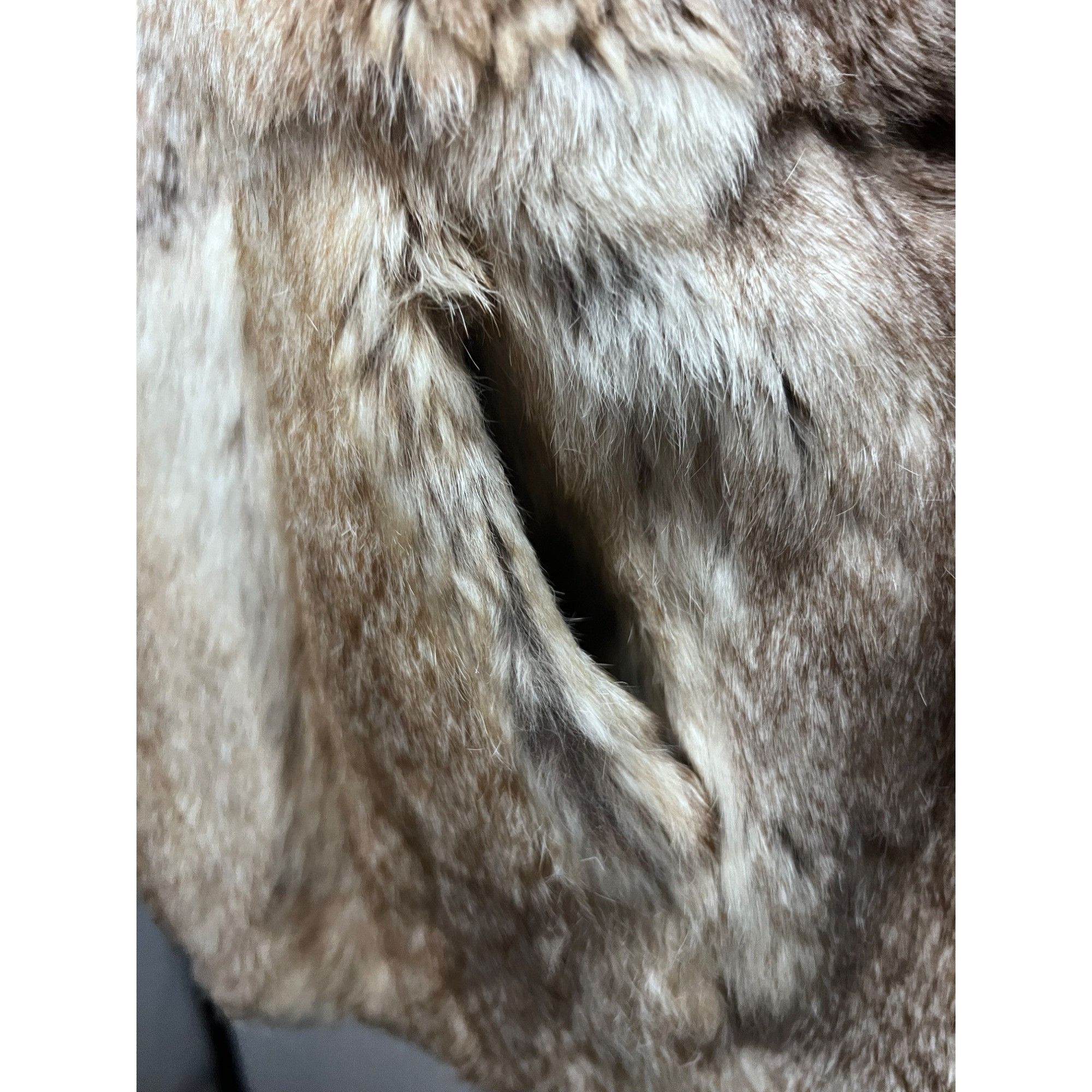Vintage Womens Vintage Dyed Rabbit Fur Lined Coat Jacket Small Pocke Size S / US 4 / IT 40 - 8 Thumbnail