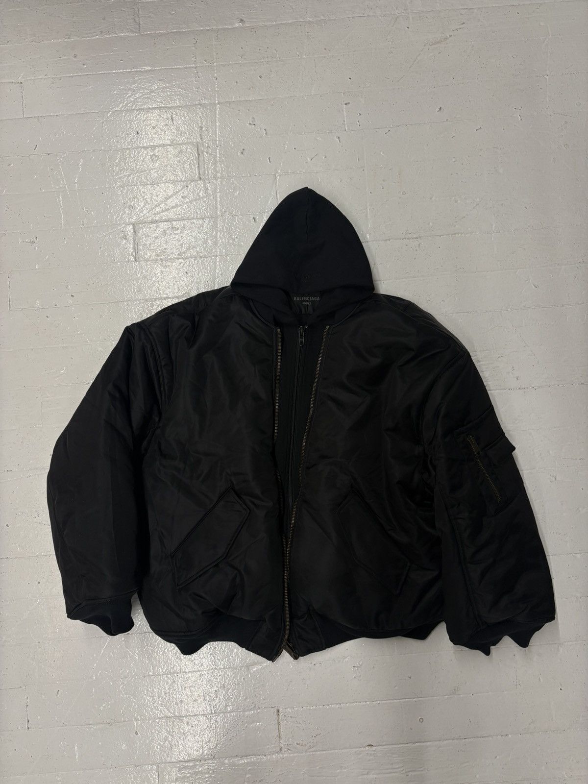 Balenciaga Balenciaga FW20 Oversized Steroid Nylon Bomber Jacket