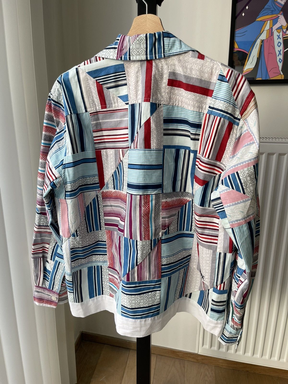 Bode Bode Patchwork Oxford Long Sleeves Shirt Size US S / EU 44-46 / 1 - 15 Thumbnail