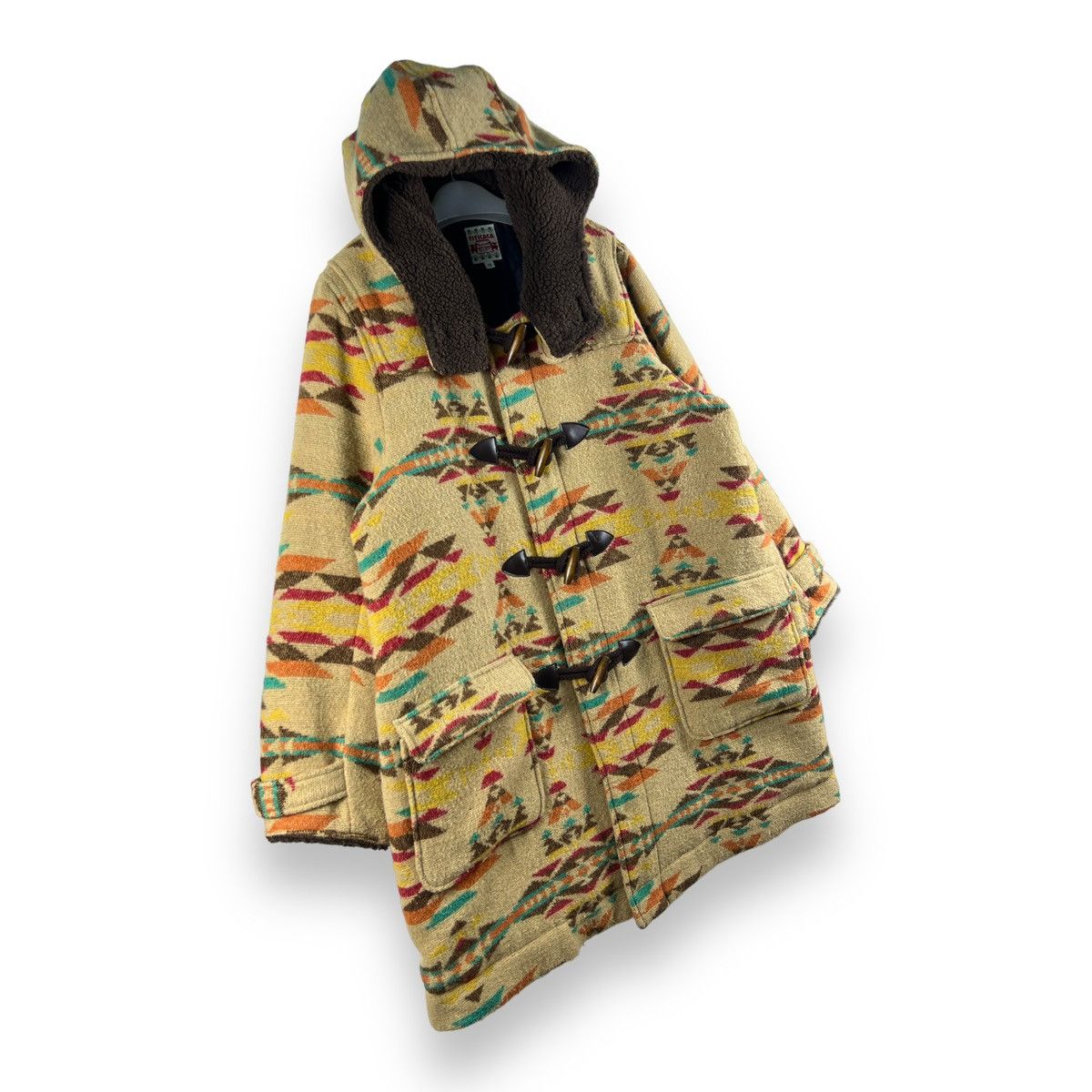 Japanese Brand × Native 🔥 Titicaca chimayo aztec native navajo design duffle long Size US L / EU 52-54 / 3 - 3 Thumbnail
